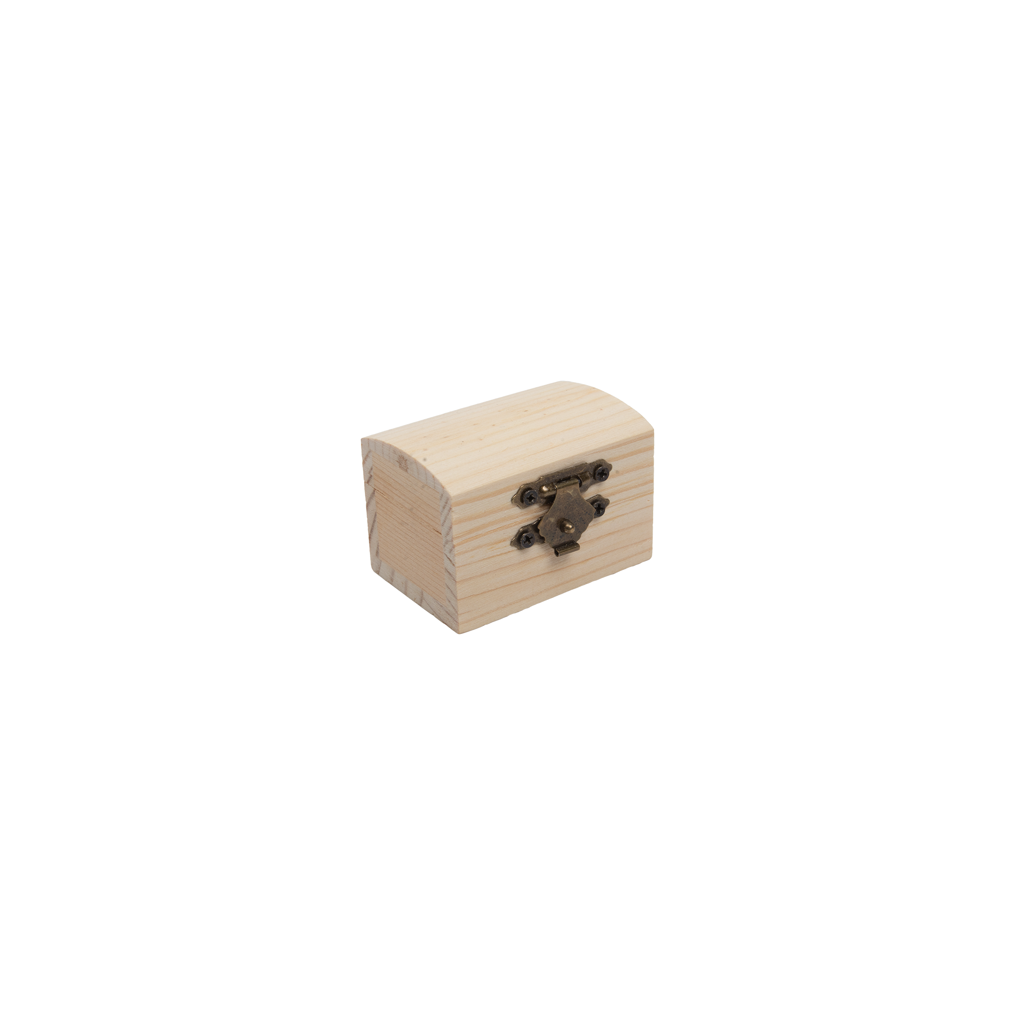 Pinewood Box with Metal Latch Rectangular L2.3 x W1.5 x H1.5 1pc