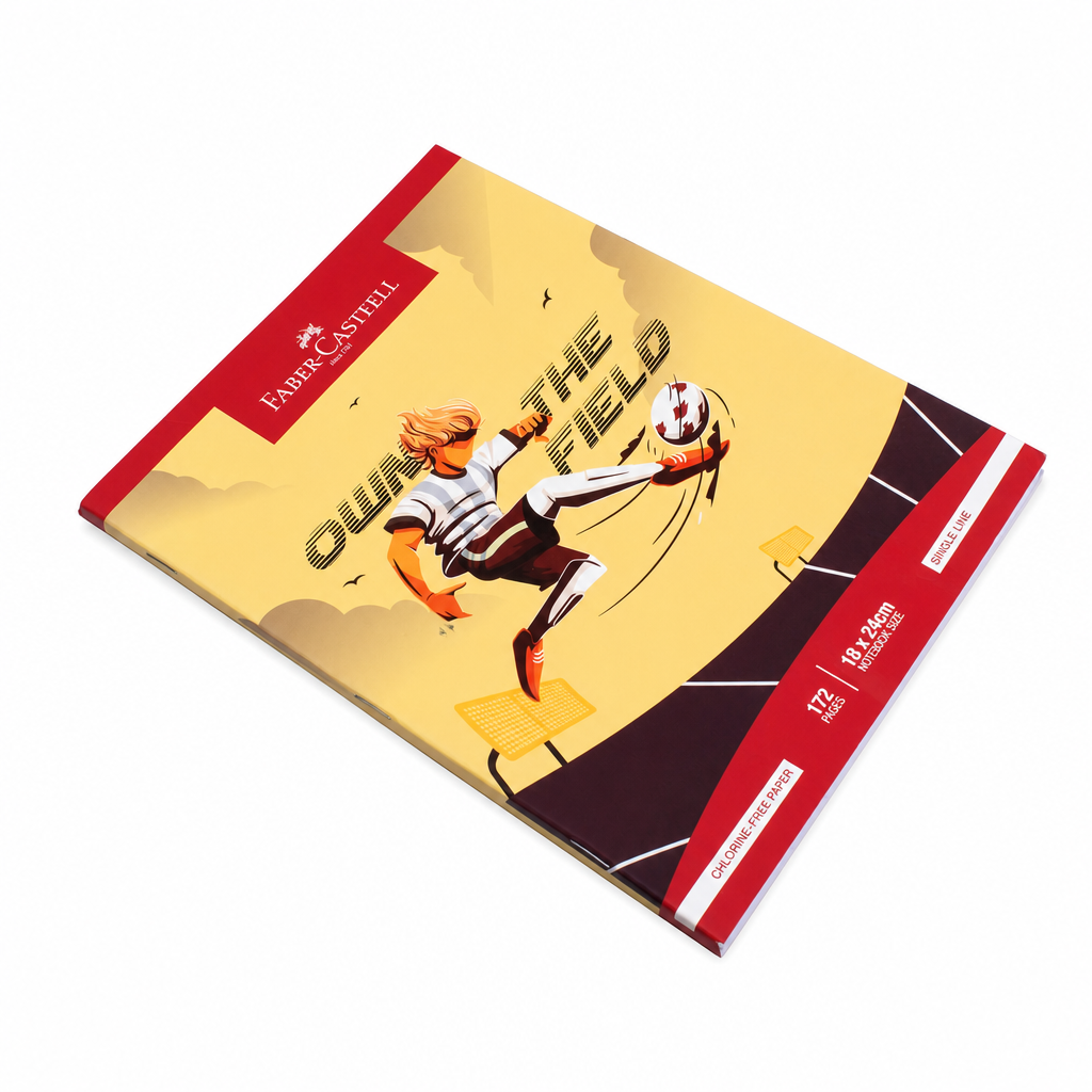 Faber-Castell Long Notebook 18 x 24 cm single line 172pages Book