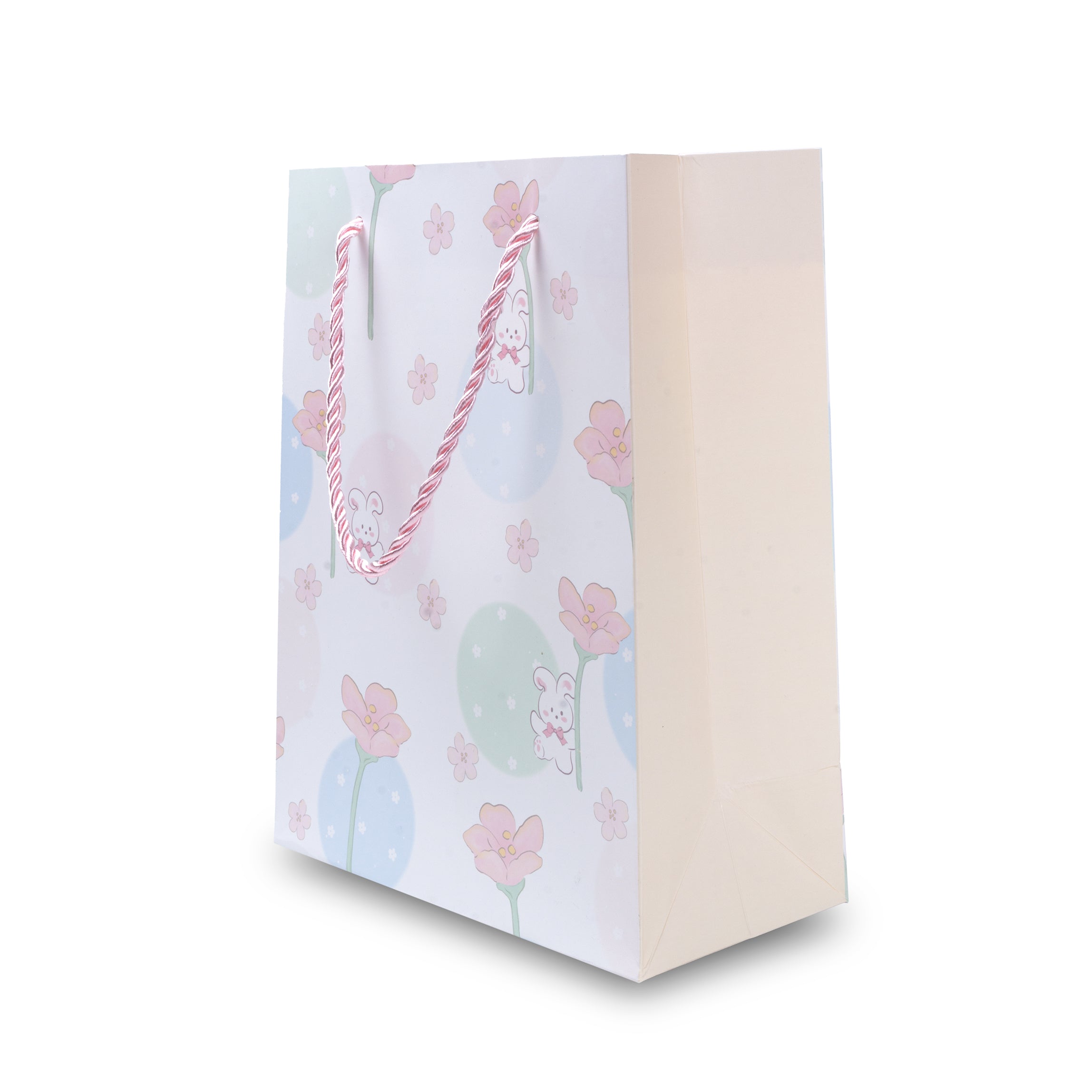 Paper Gift Bag Bunny Garden 7.5x9.5inch 1pc