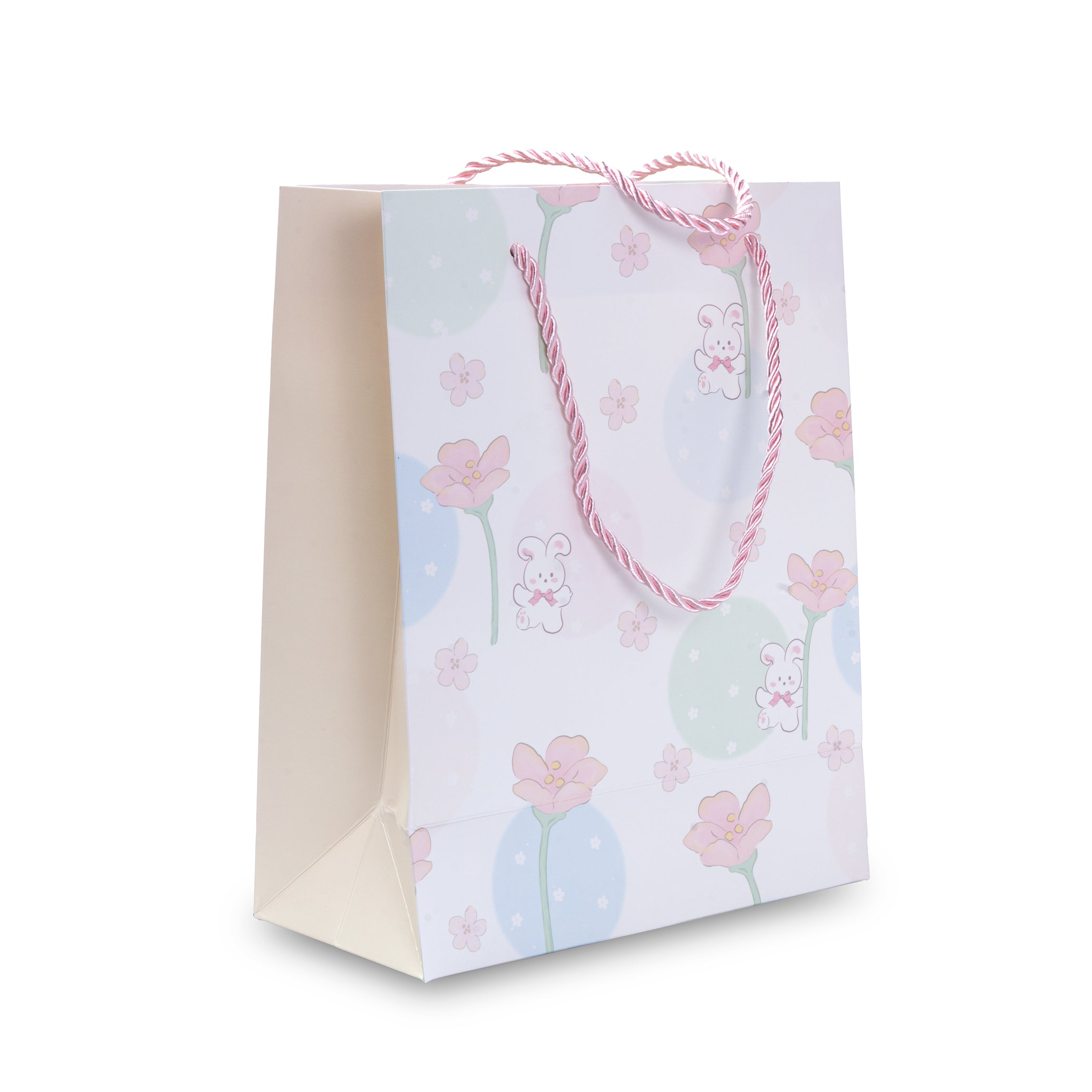 Paper Gift Bag Bunny Garden 7.5x9.5inch 1pc