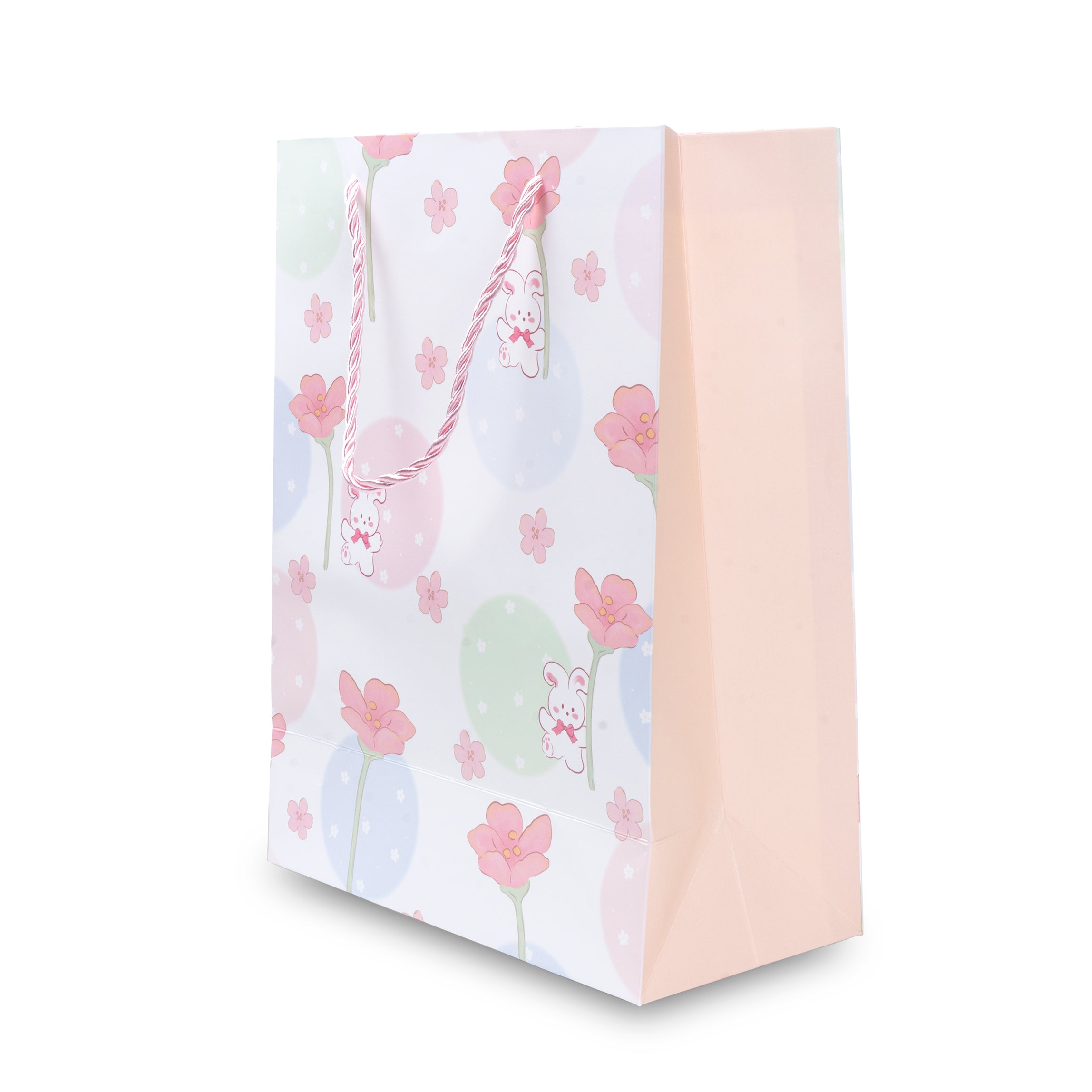 Paper Gift Bag Bunny Garden 13x10inch 1pc