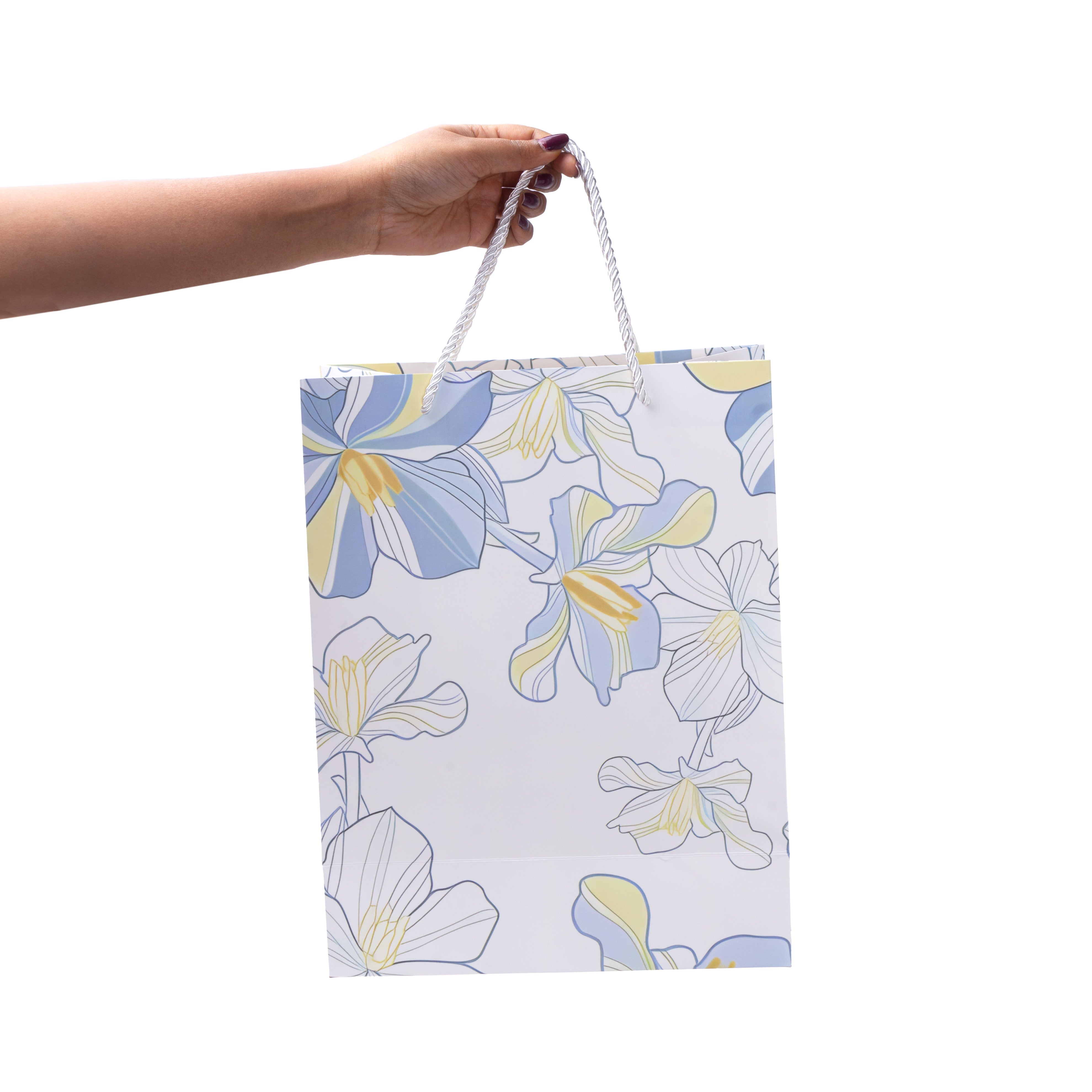 Paper Gift Bag Iris Valley 13x10inch 1pc