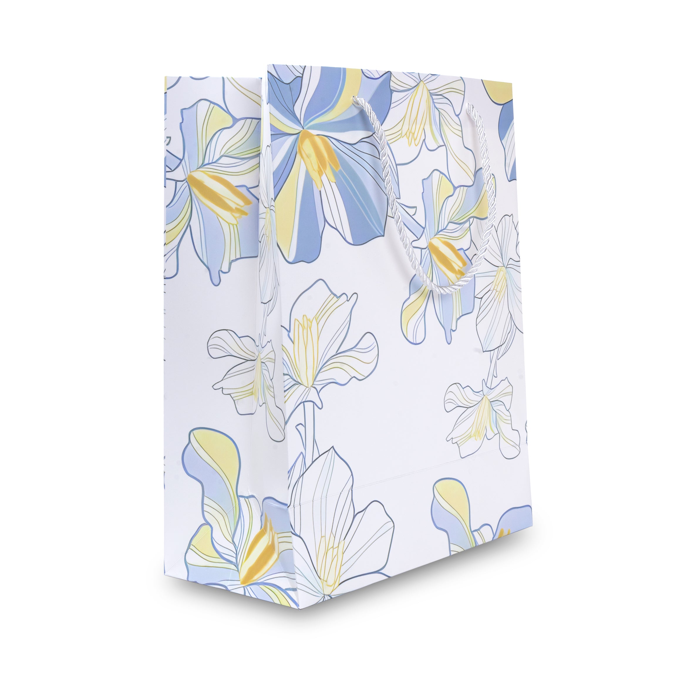 Paper Gift Bag Iris Valley 13x10inch 1pc