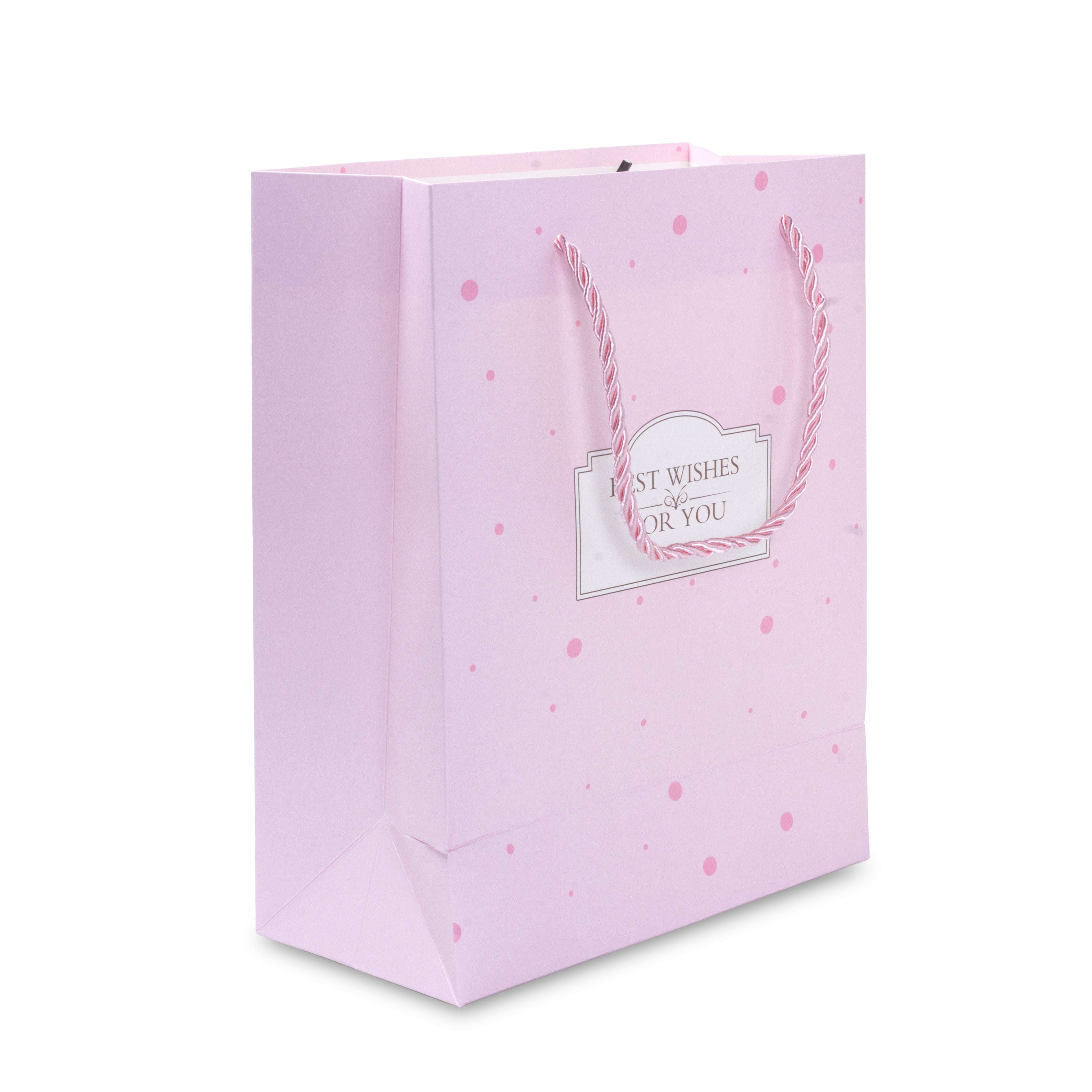 Paper Gift Bag Best Wishes 13x10inch 1pc