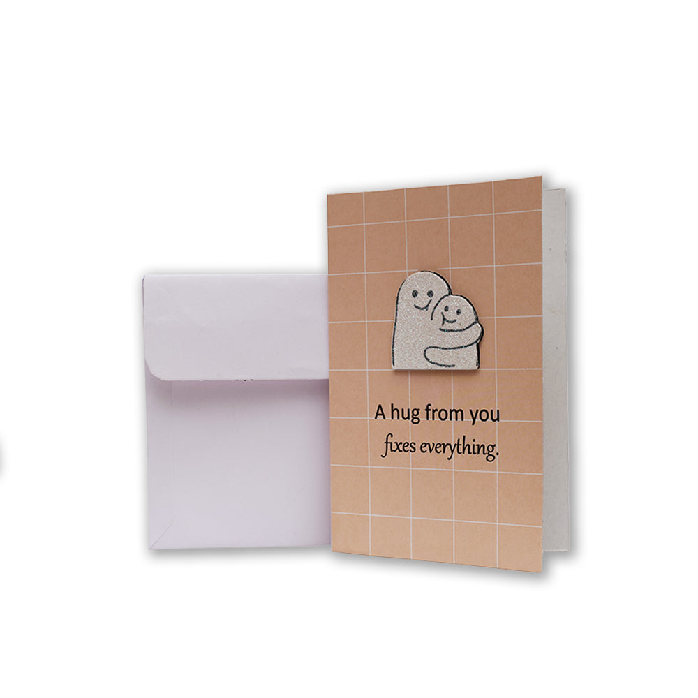 Greeting Card & Envelope Hug Fixes Everything 4 X 6 inch