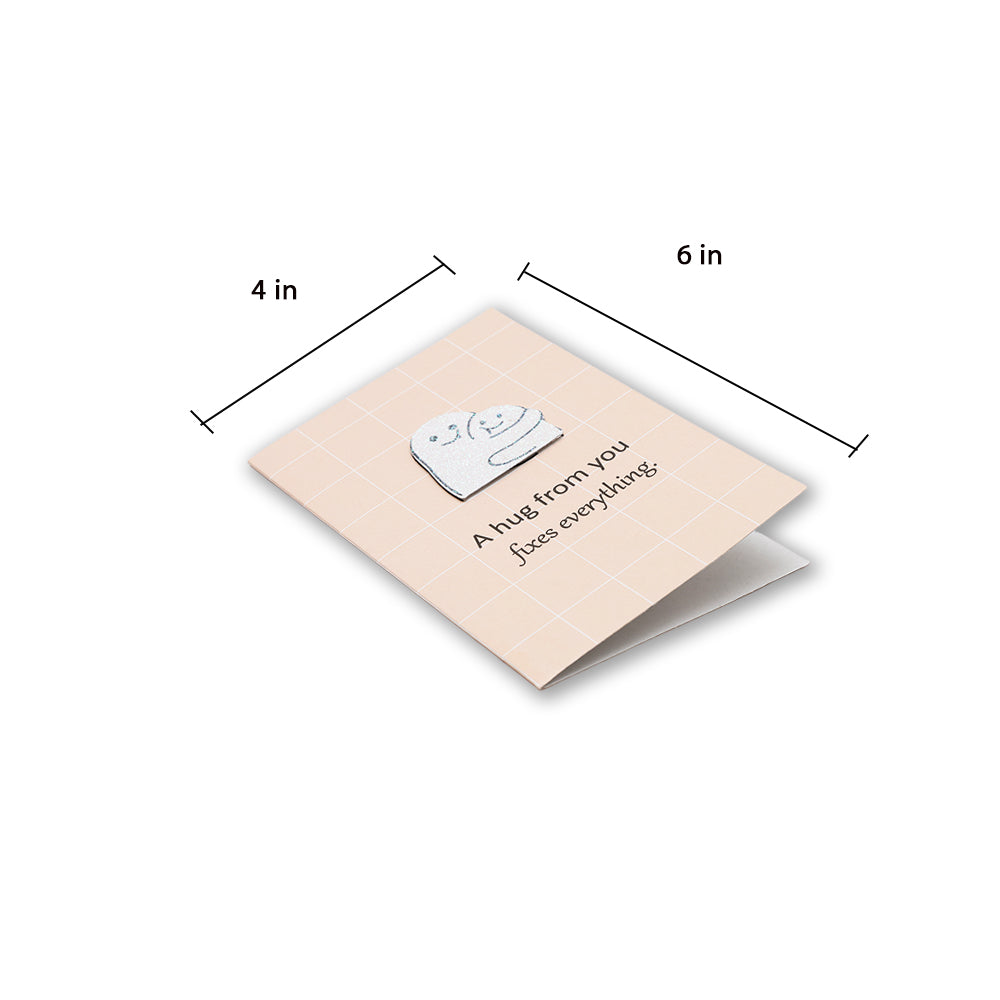Greeting Card & Envelope Hug Fixes Everything 4 X 6 inch