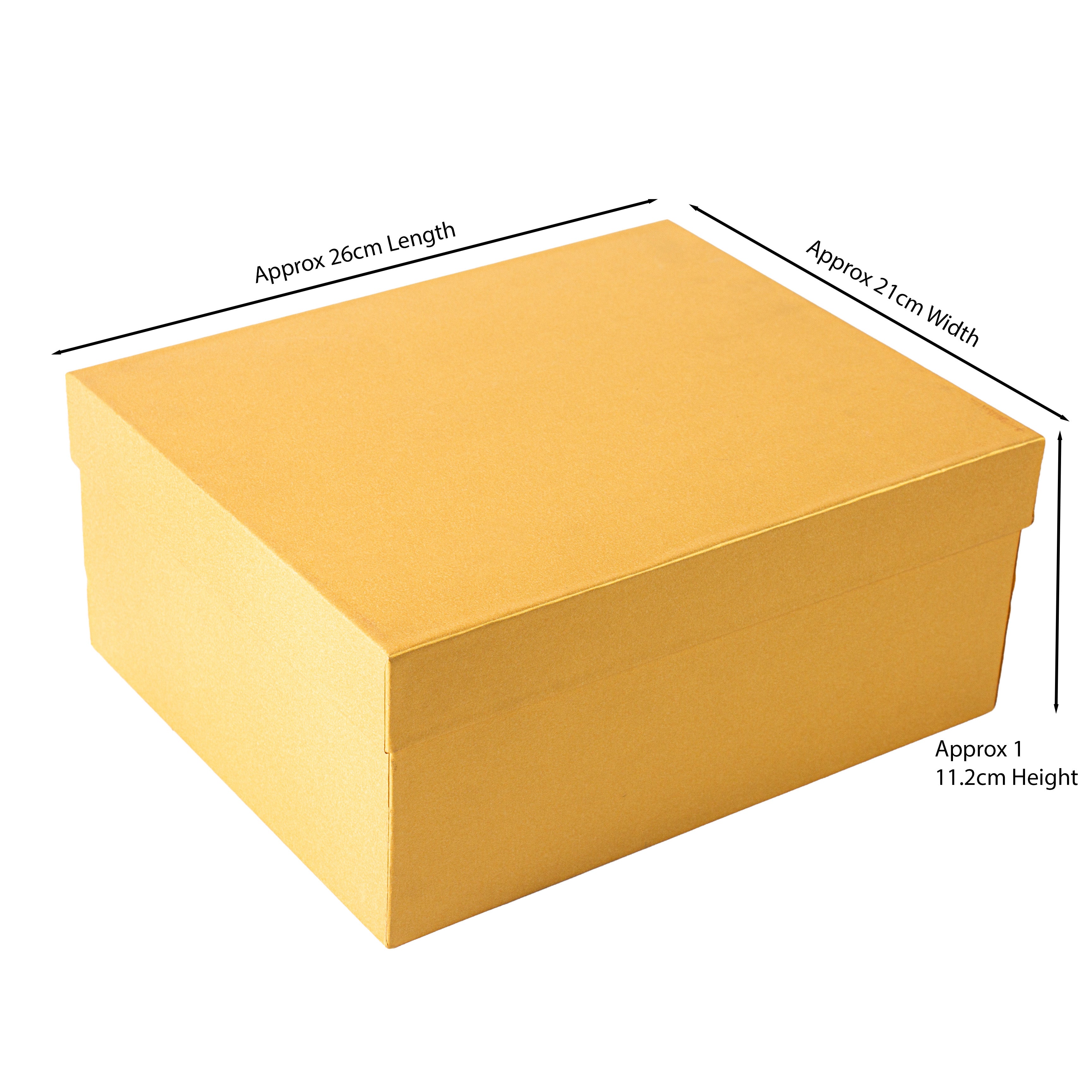 Gift Box Golden Sparkle L25.5 X W20.5 X D13cm 1 Box