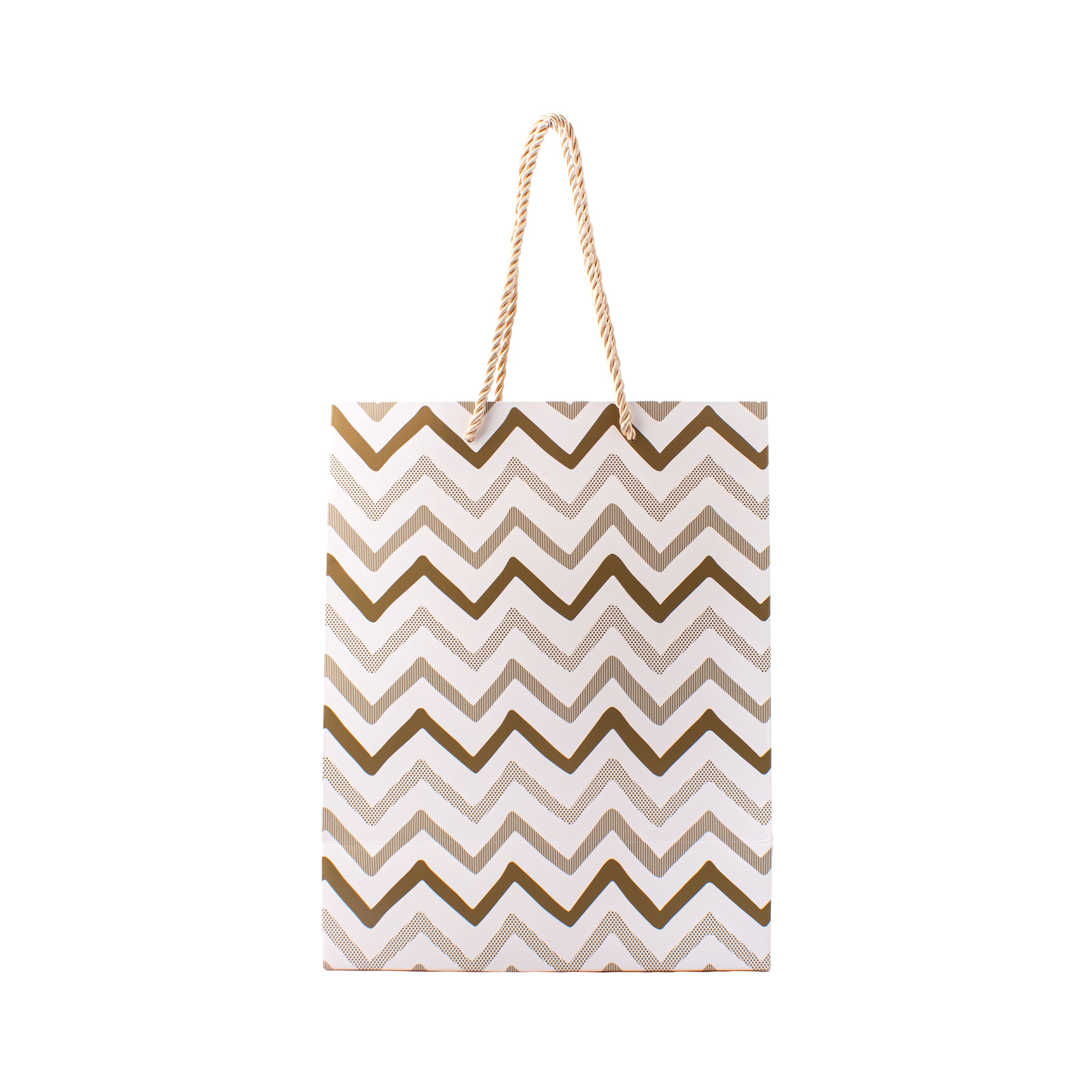 Foil Printed Paper Gift Bag Waves 26 X 32 X 10cm 1pc