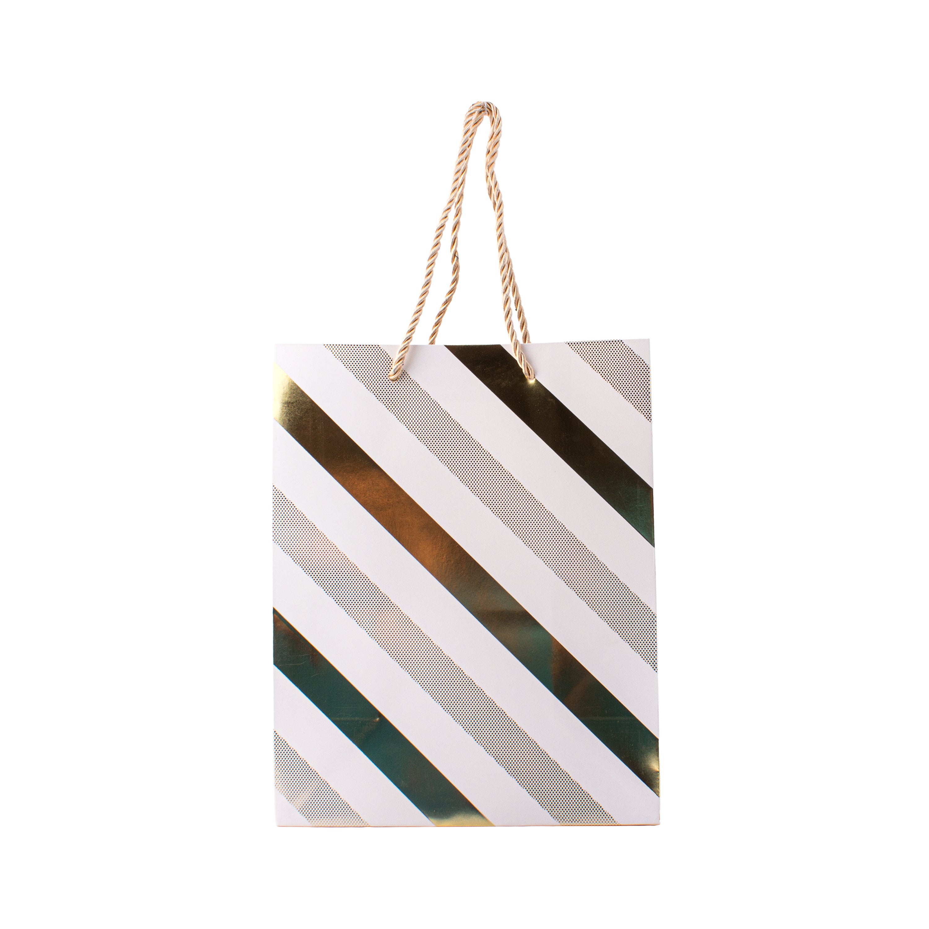Foil Printed Paper Gift Bag Strip 26 X 32 X 10cm 1pc