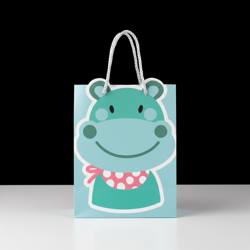 Paper Gift Bag Frog 23 X 18 X 10cm 1pc