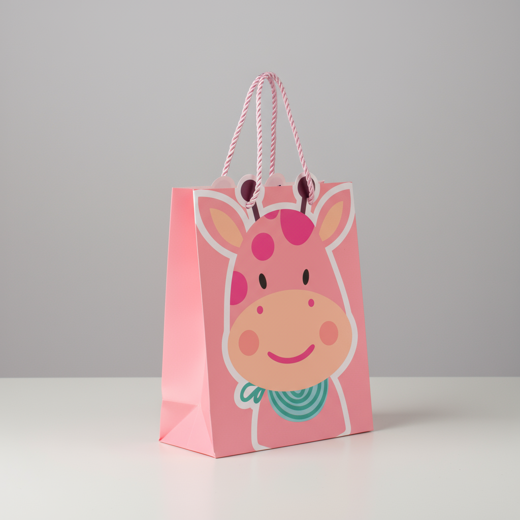 Paper Gift Bag Cow 23 X 18 X 10cm 1pc