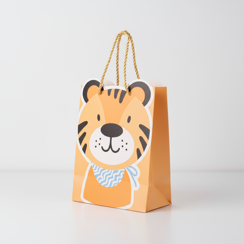 Paper Gift Bag Lion 23 X 18 X 10cm 1pc