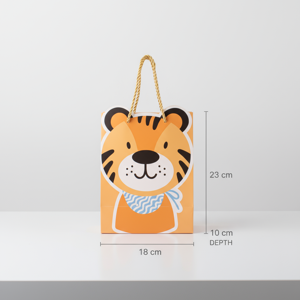 Paper Gift Bag Lion 23 X 18 X 10cm 1pc
