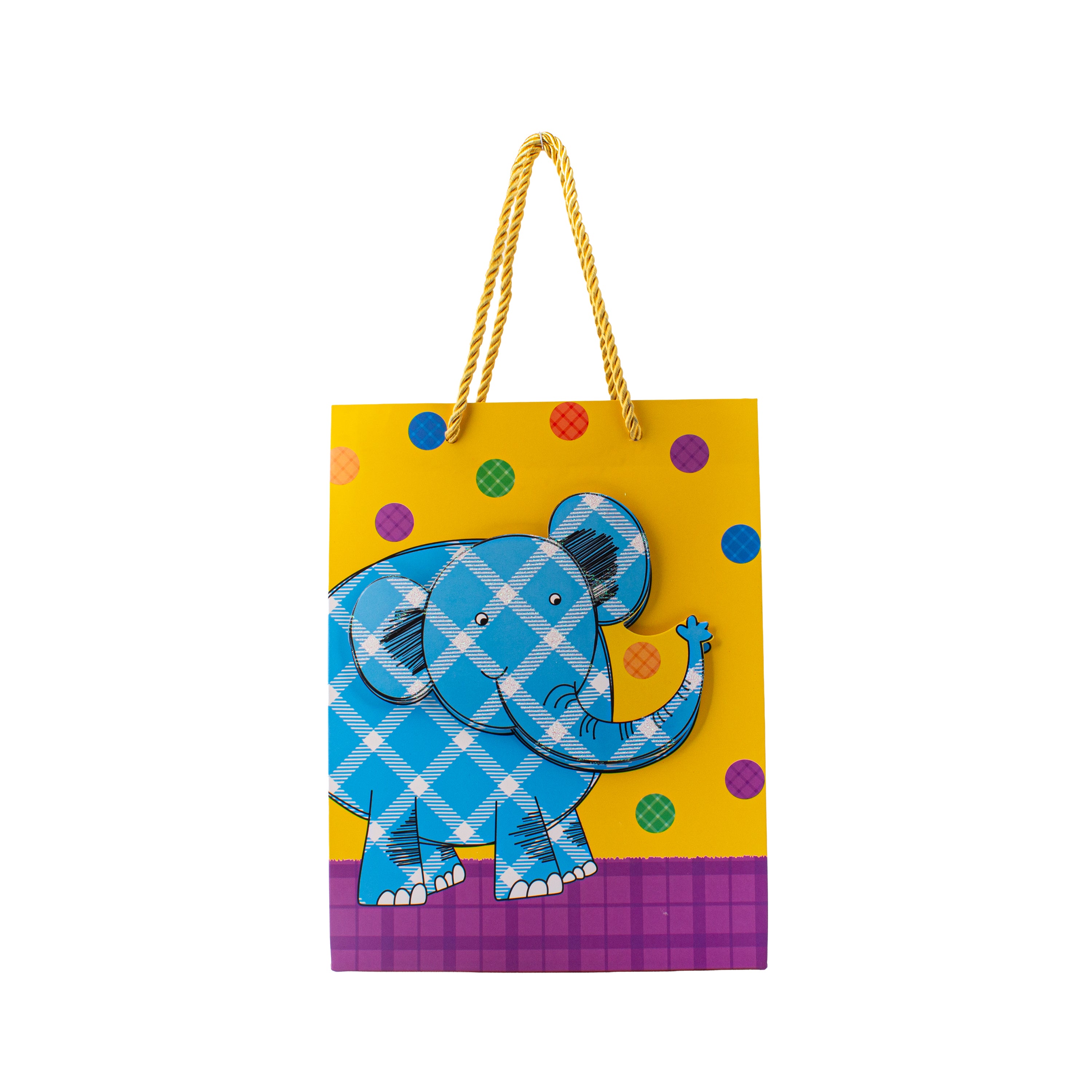 3D Paper Gift Bag Elephant 23 X 18 X 10cm 1pc