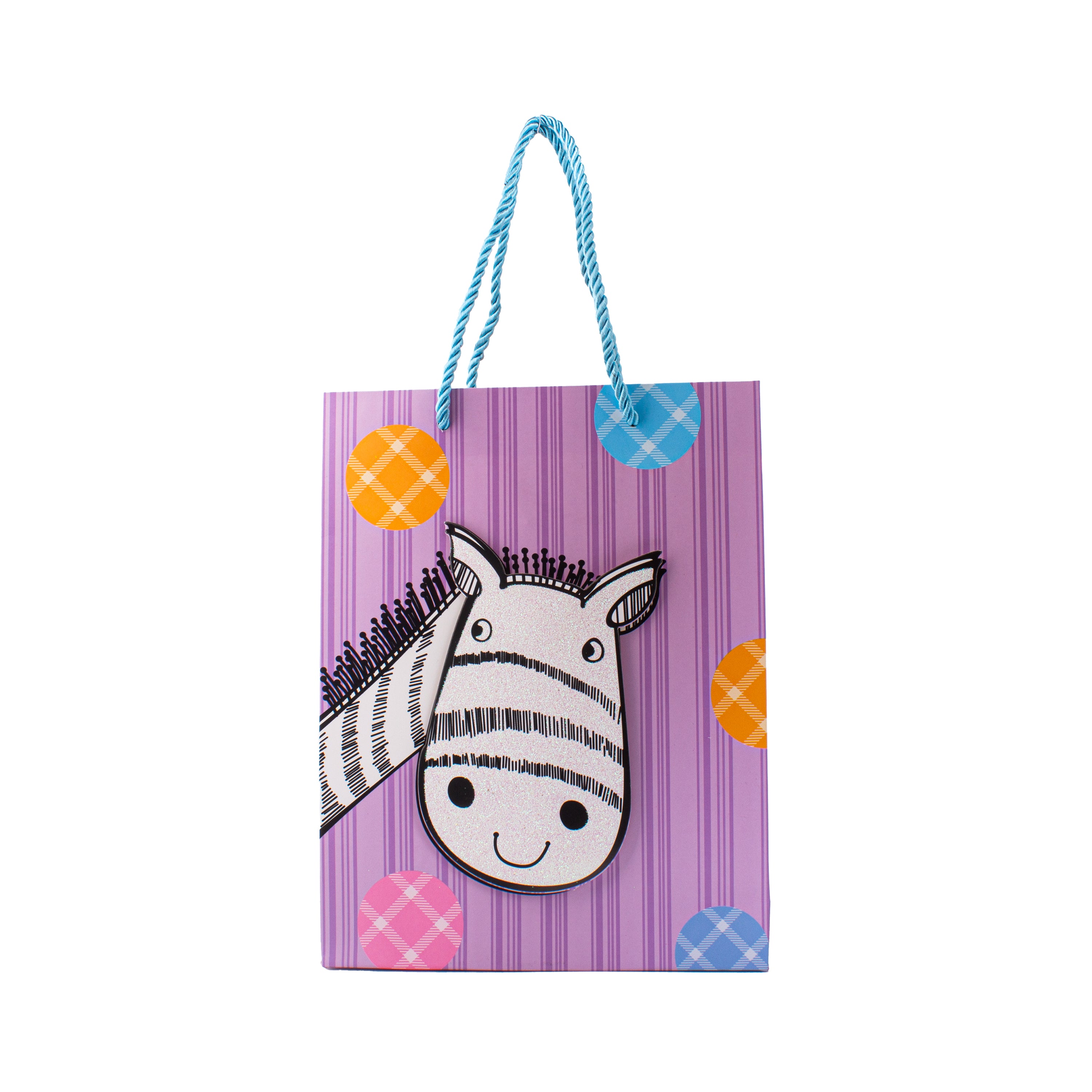 3D Paper Gift Bag Black And White Giraffe 32 X 25.5 X 11cm 1pc