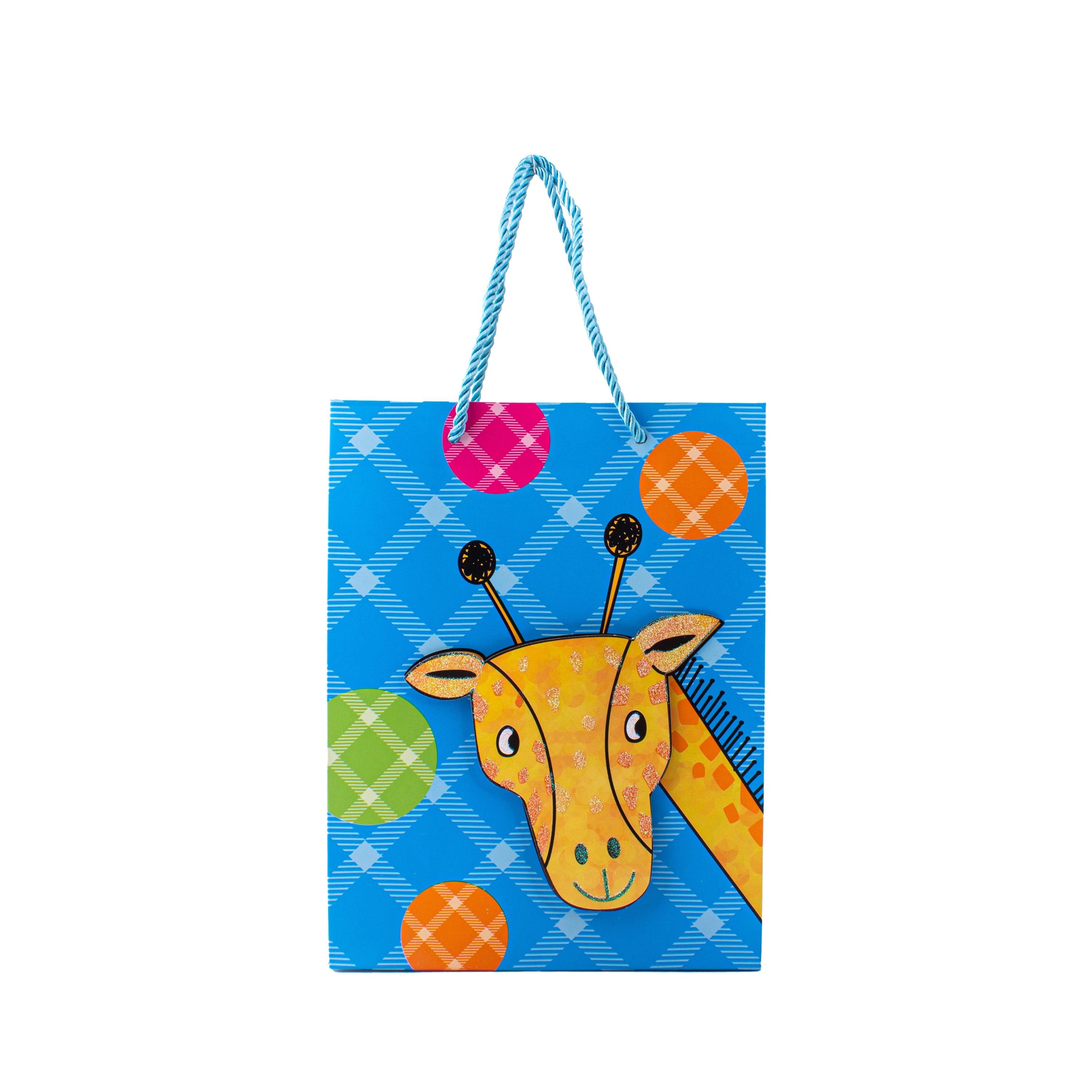 3D Paper Gift Bag Yellow Giraffe 32 X 25.5 X 11cm 1pc