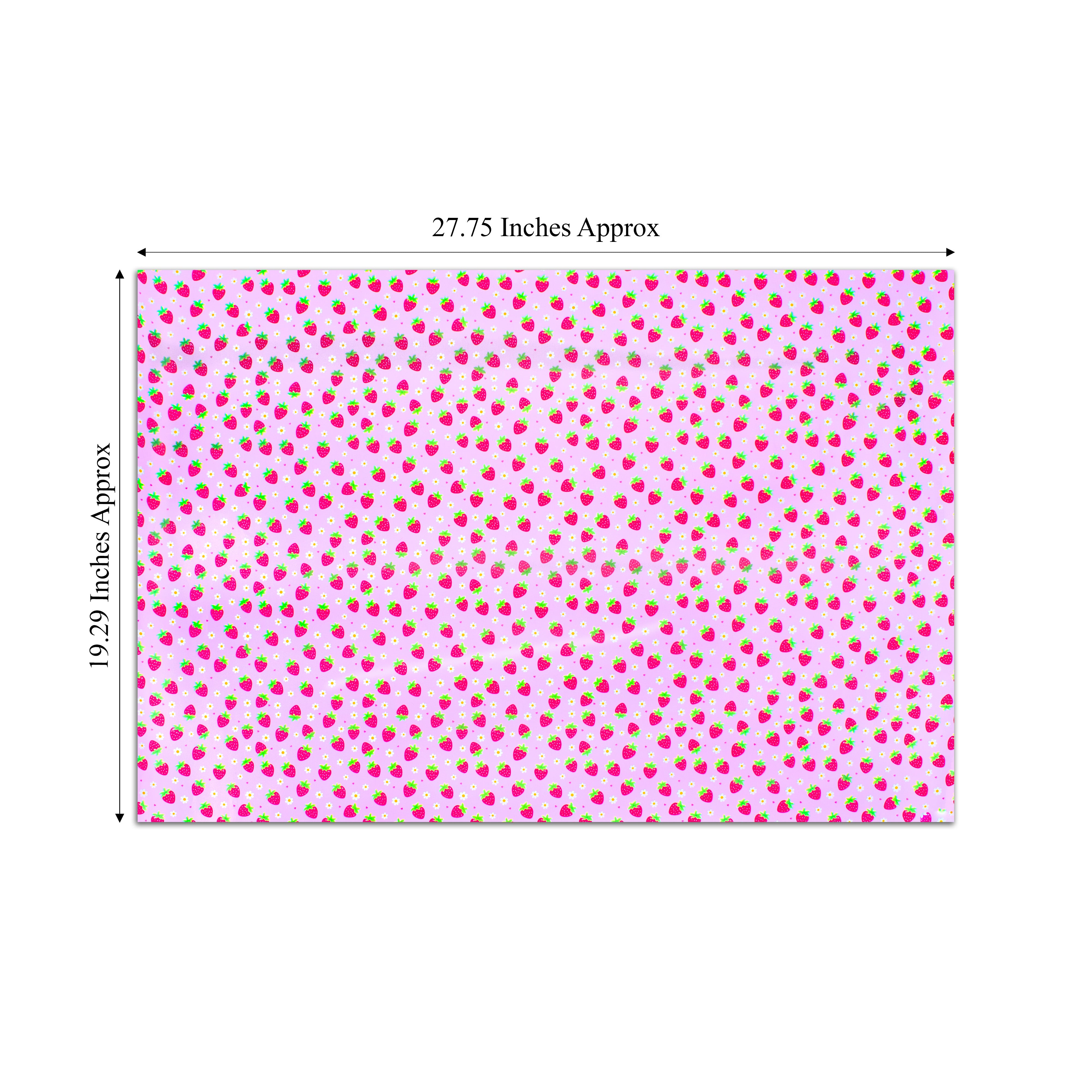 Gift Wrapping Paper Strawberry Field 27.75 x 19.29inch 1 Sheet