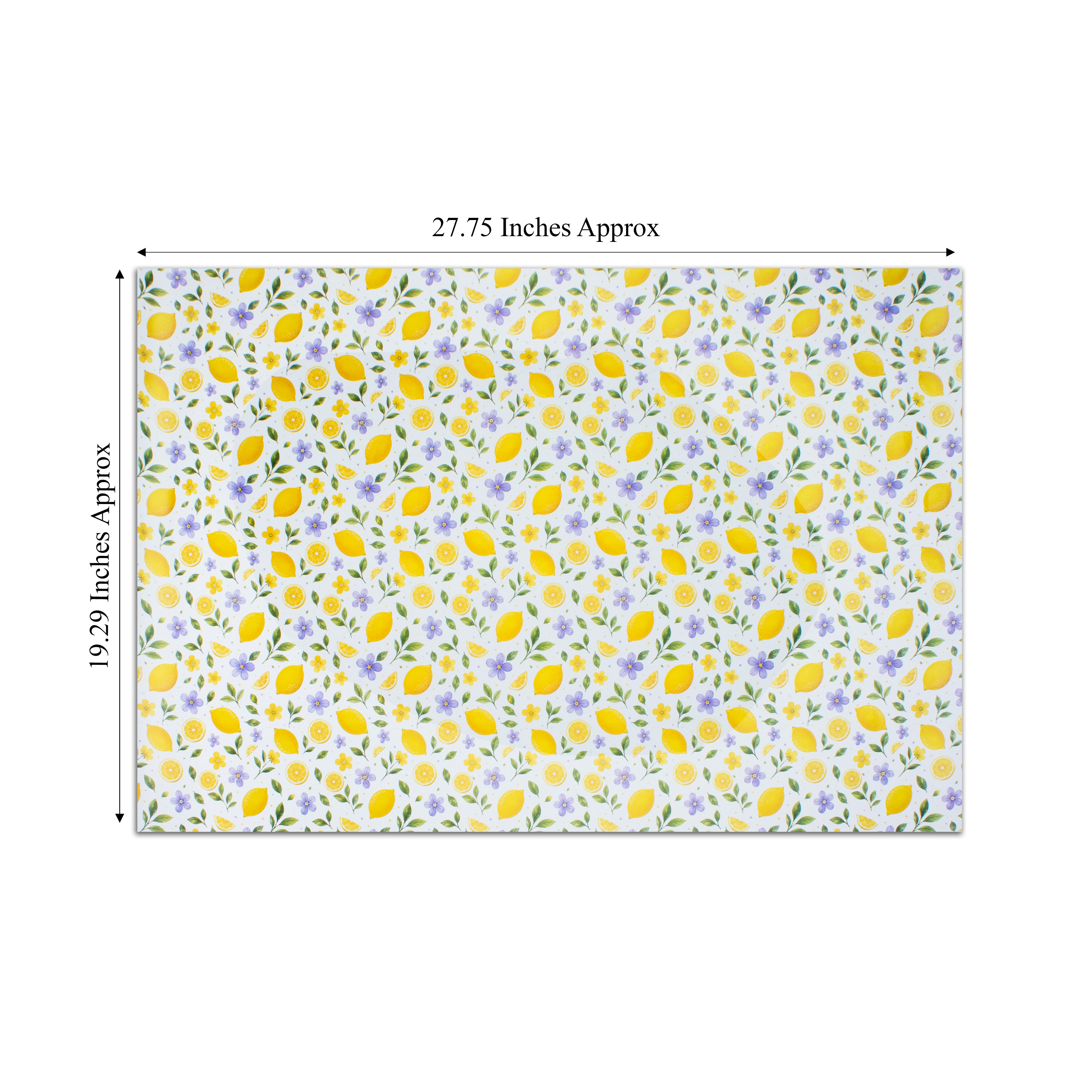 Gift Wrapping Paper Lemon Blossom 27.75 X 19.29inch 1 Sheet