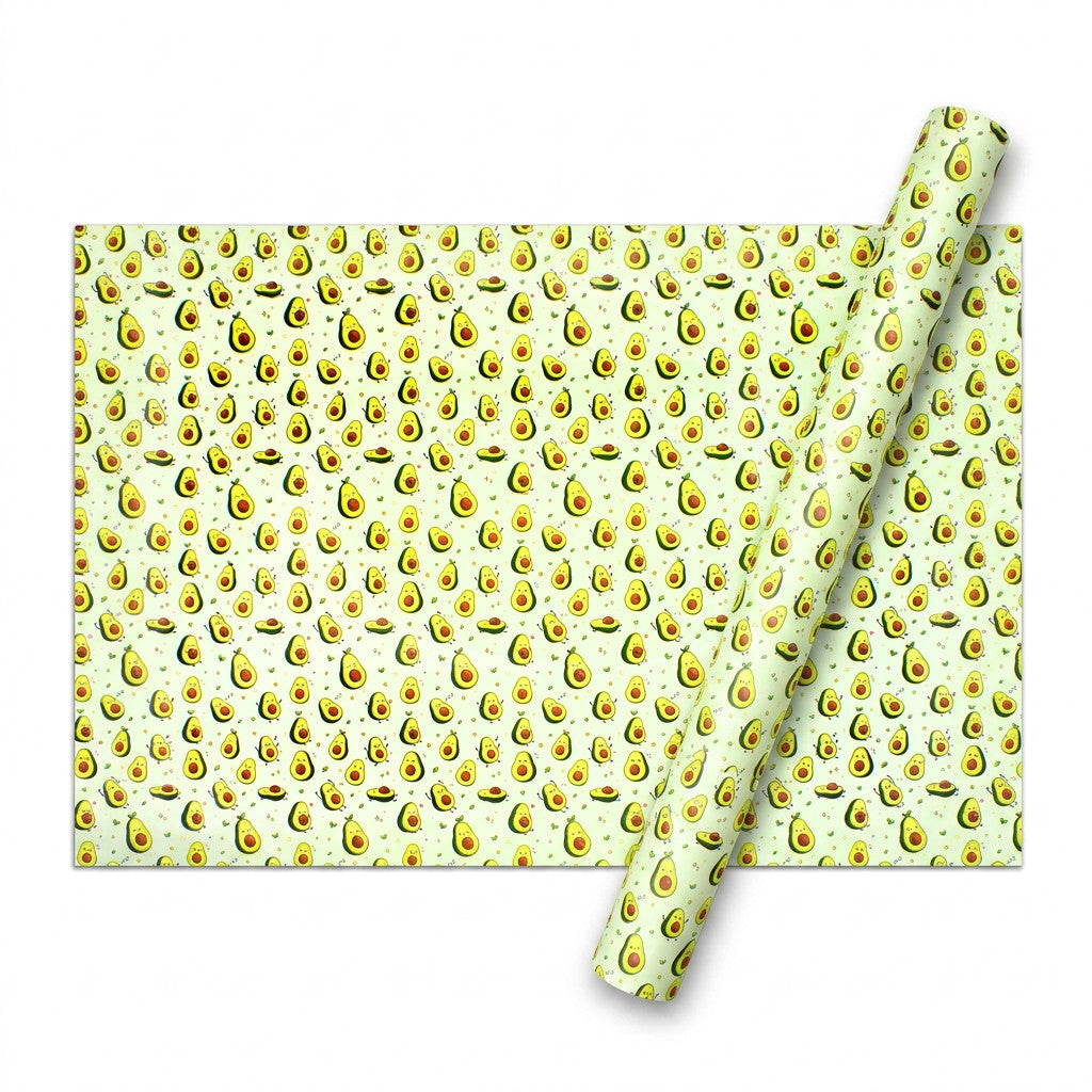Gift Wrapping Paper Avocado Joy 27.75 X 19.29inch 1 Sheet