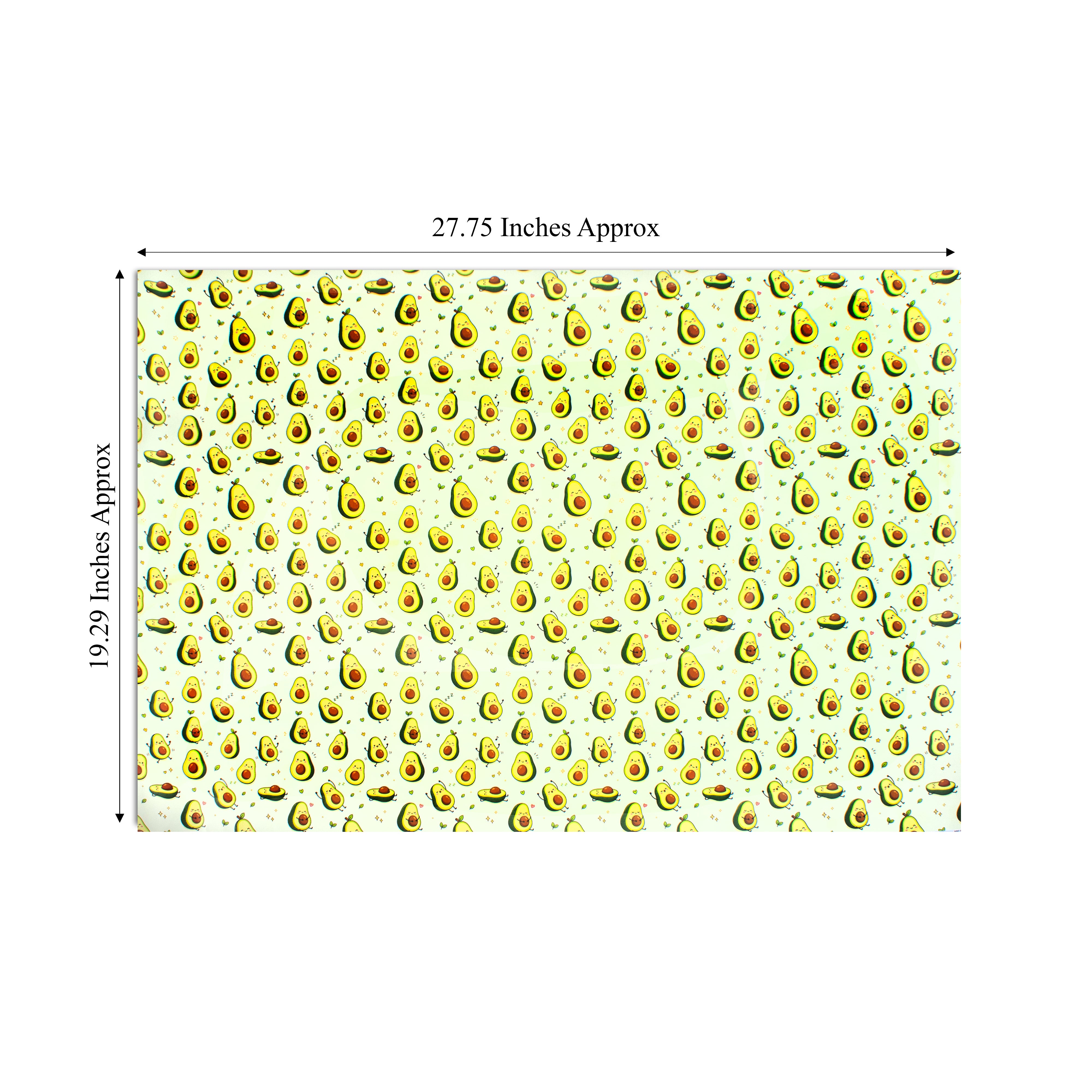 Gift Wrapping Paper Avocado Joy 27.75 X 19.29inch 1 Sheet