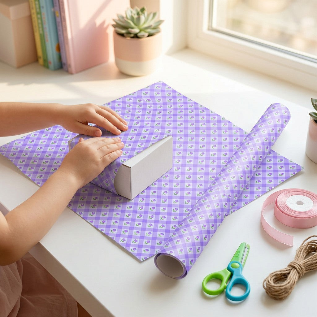 Gift Wrapping Paper Floral Trellis 27.75 X 19.29inch 1 Sheet
