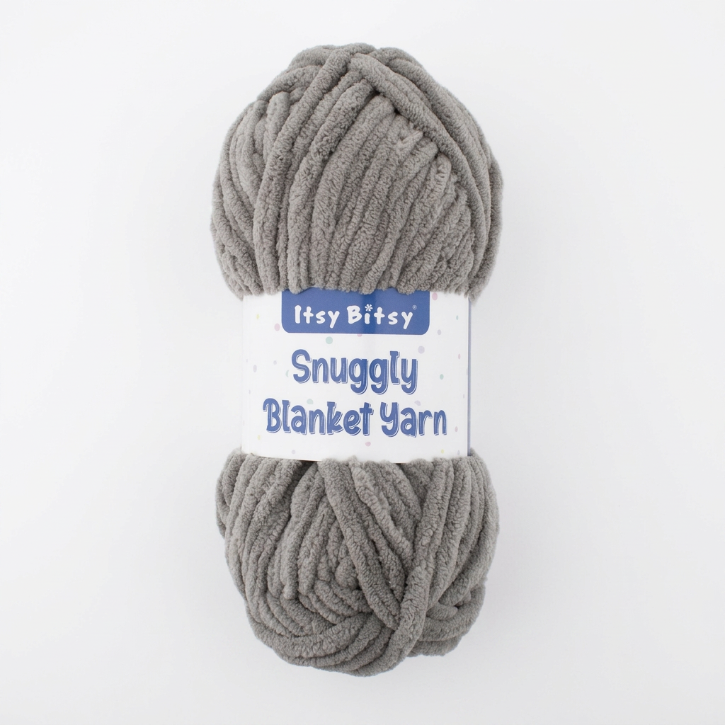 Snuggly Blanket Knitting/Crochet Yarn 100% Polyester Slate 50m 100g