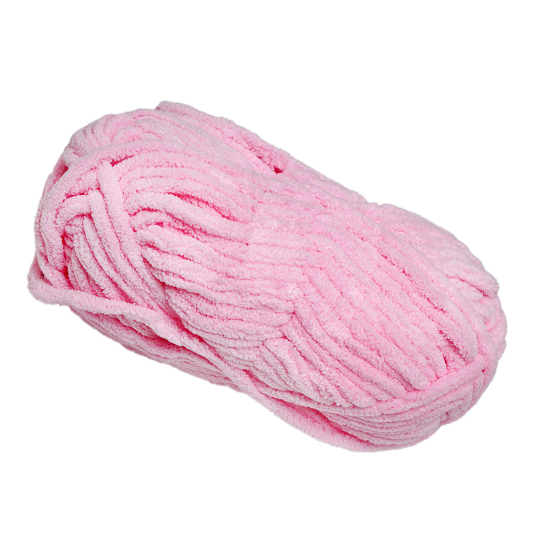 Snuggly Blanket Knitting/Crochet Yarn 100% Polyester Medium Pink 50m 100g