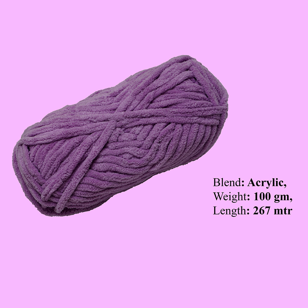 Snuggly Blanket Knitting/Crochet Yarn 100% Polyester Orchid 50m 100g