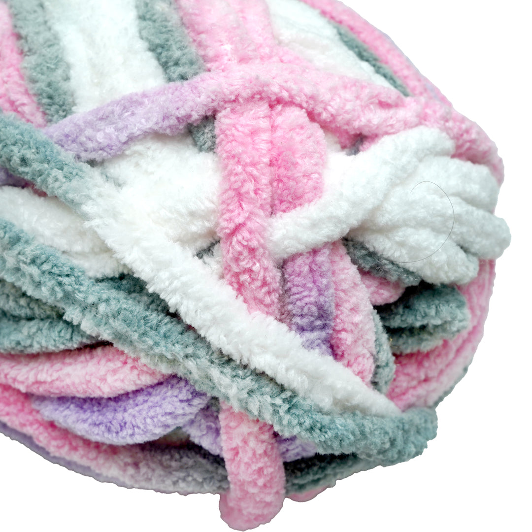 Snuggly Blanket Knitting/Crochet Yarn 100% Polyester Orchid Rose Multi Colour 50m 100g