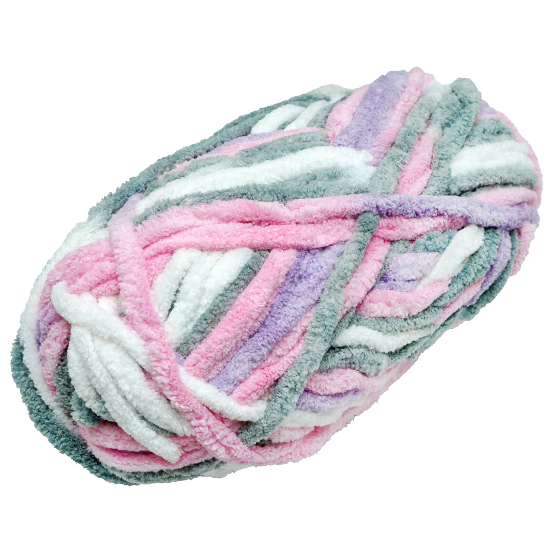 Snuggly Blanket Knitting/Crochet Yarn 100% Polyester Earthy Brown Multi Colour 50m 100g