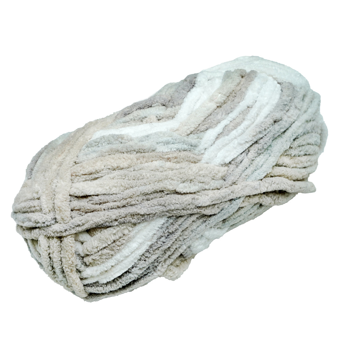 Snuggly Blanket Knitting/Crochet Yarn 100% Polyester Earthy Brown Multi Colour 50m 100g