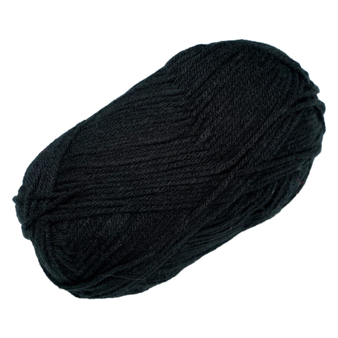 Snuggly Blanket Knitting/Crochet Yarn 100% Acrylic Jet Black 200m 100g