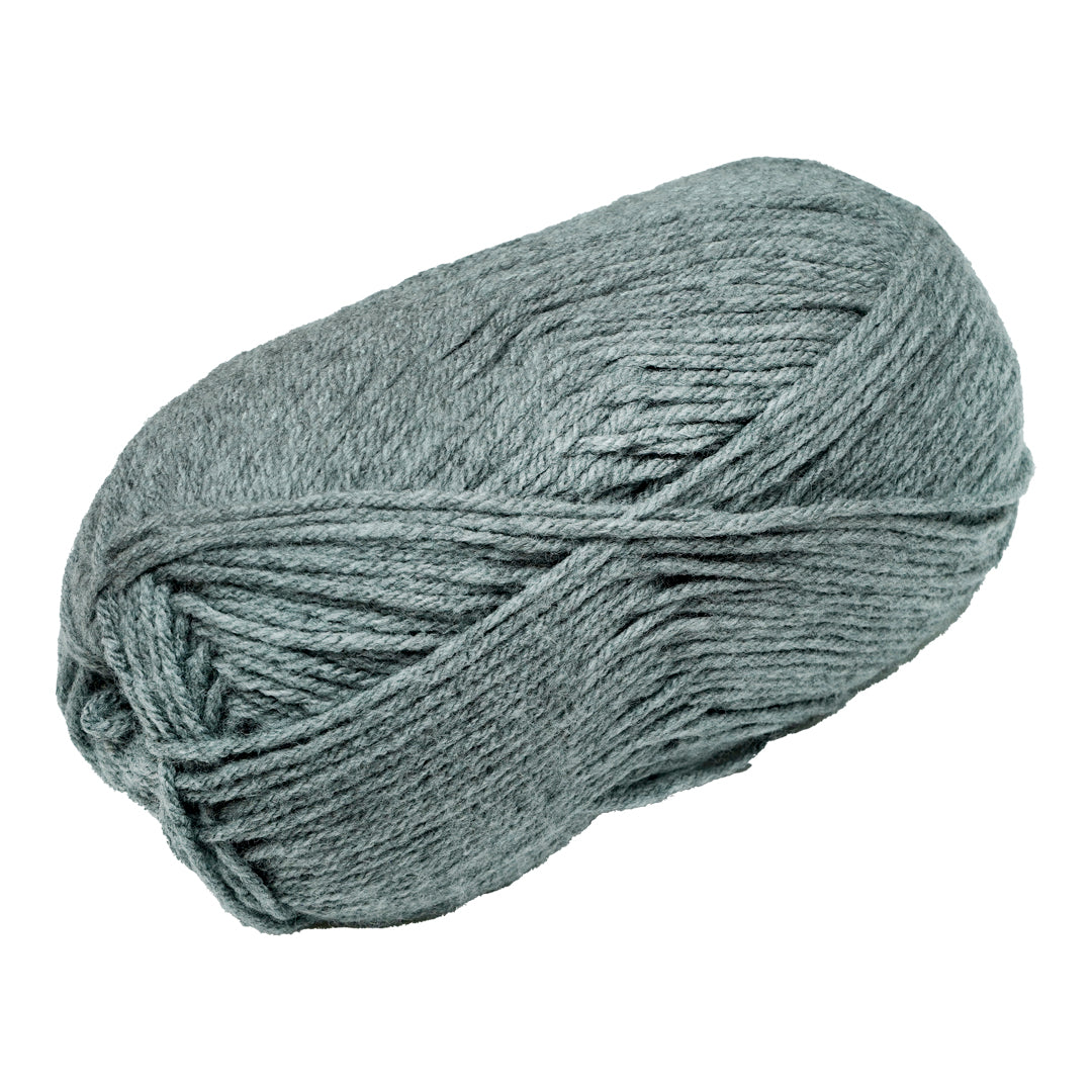 Snuggly Blanket Knitting/Crochet Yarn 100% Acrylic Grey Melange 200m 100g