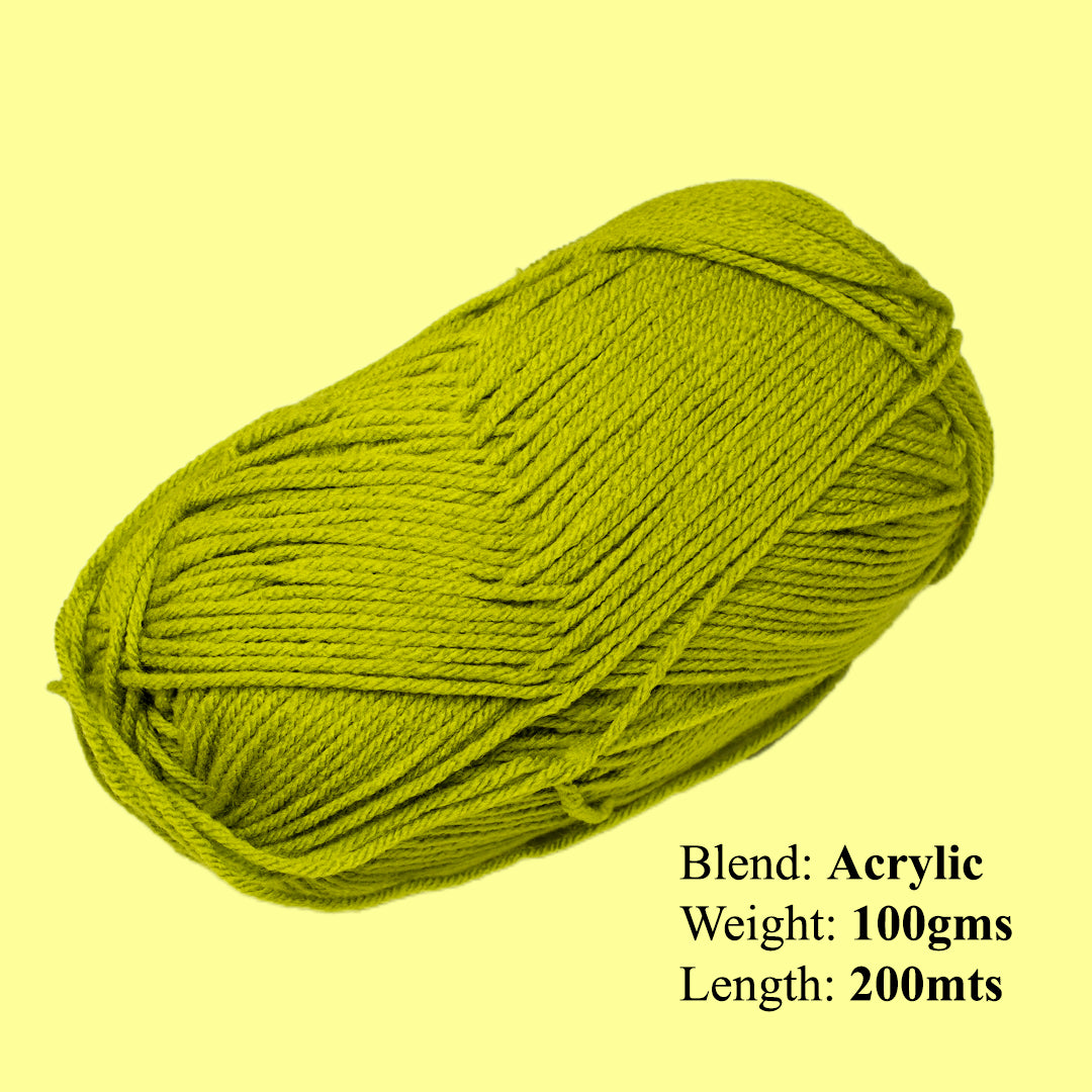 Snuggly Blanket Knitting/Crochet Yarn 100% Acrylic Celery 200m 100g