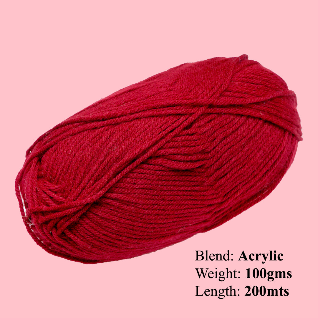 Snuggly Blanket Knitting/Crochet Yarn 100% Acrylic Burnt Red 200m 100g
