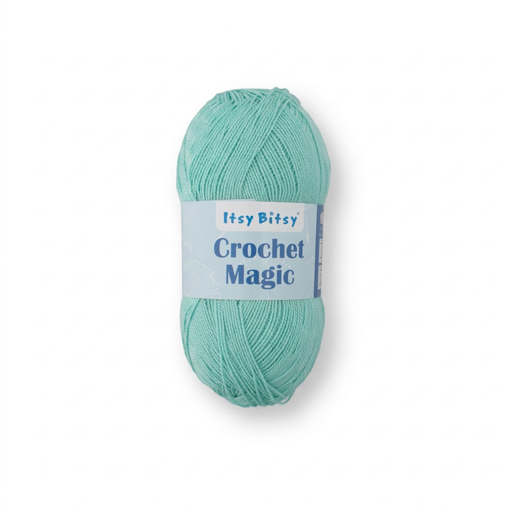 Crochet Magic Knitting/Crochet Yarn 100% Acrylic Turquoise 400m 100g