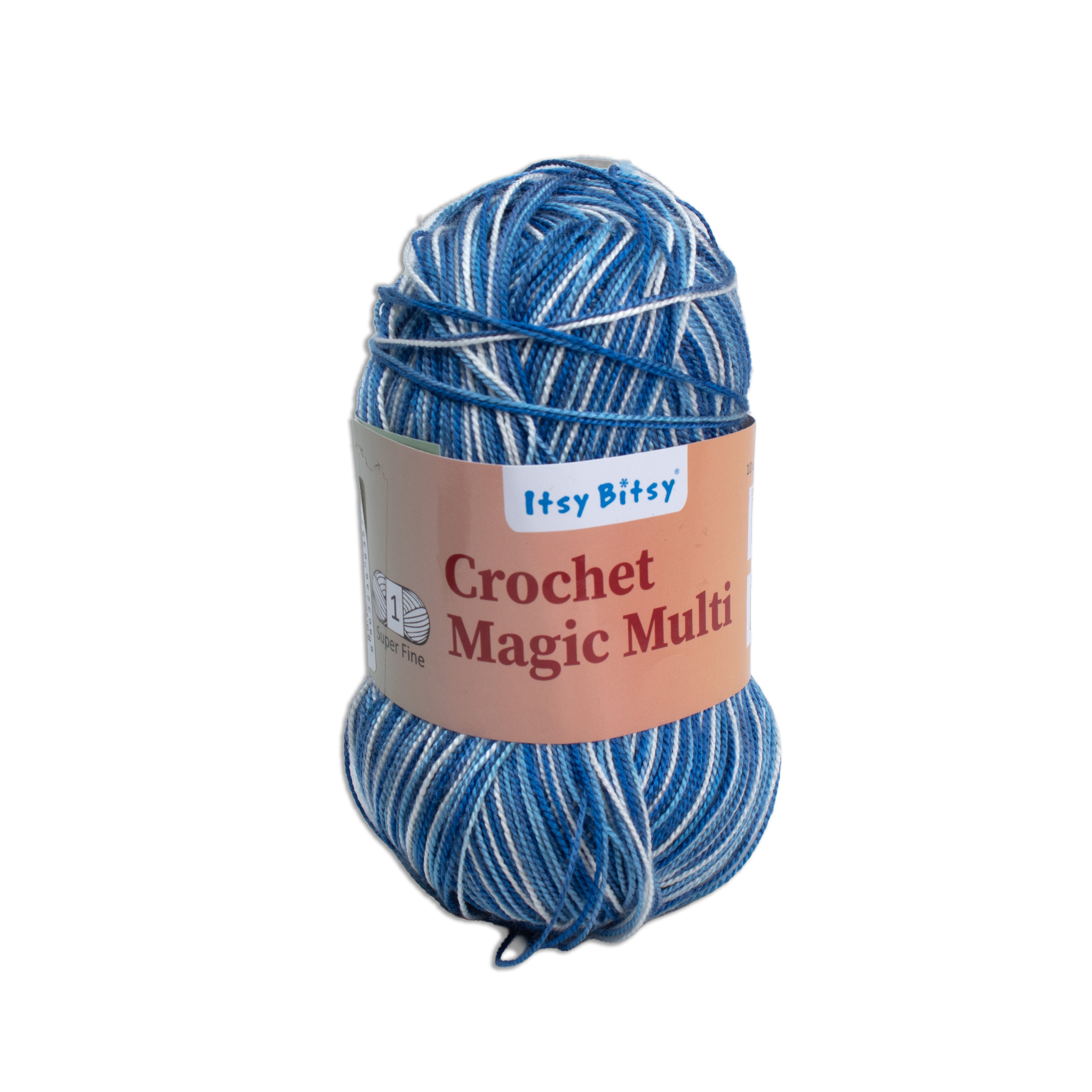Crochet Magic Knitting/Crochet Multi Yarn 100% Acrylic Blue Tornado 400m 100g