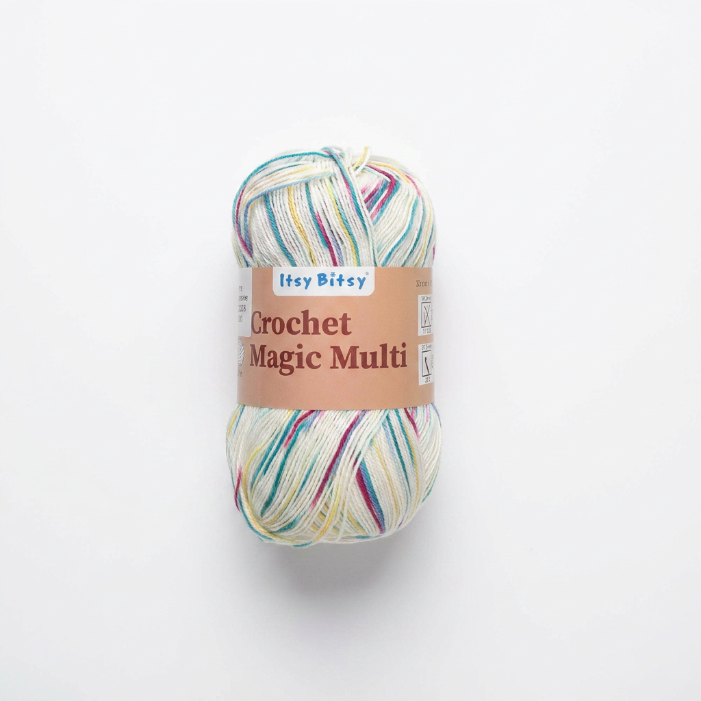Crochet Magic Knitting/Crochet Multi Yarn 100% Acrylic Rain Lily 400m 100g