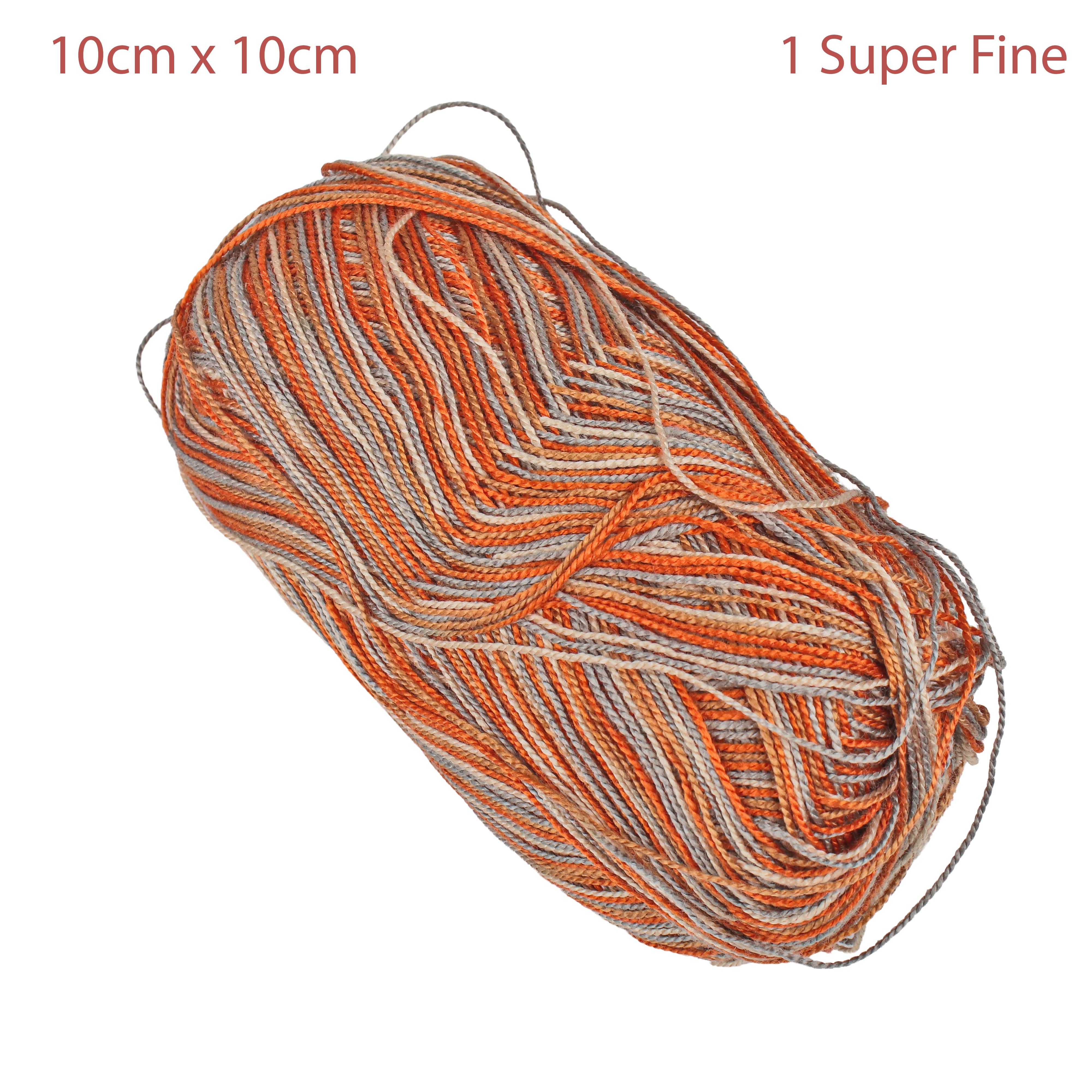 Crochet Magic Knitting/Crochet Multi Yarn 100% Acrylic Orange Granite 400m 100g