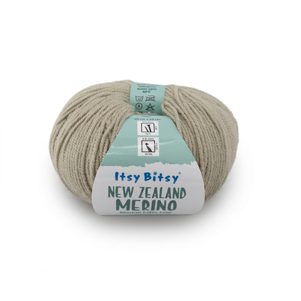 New Zealand Merino Knitting/Crochet Yarn 100% Merino Wool Sage Green 140m 50g