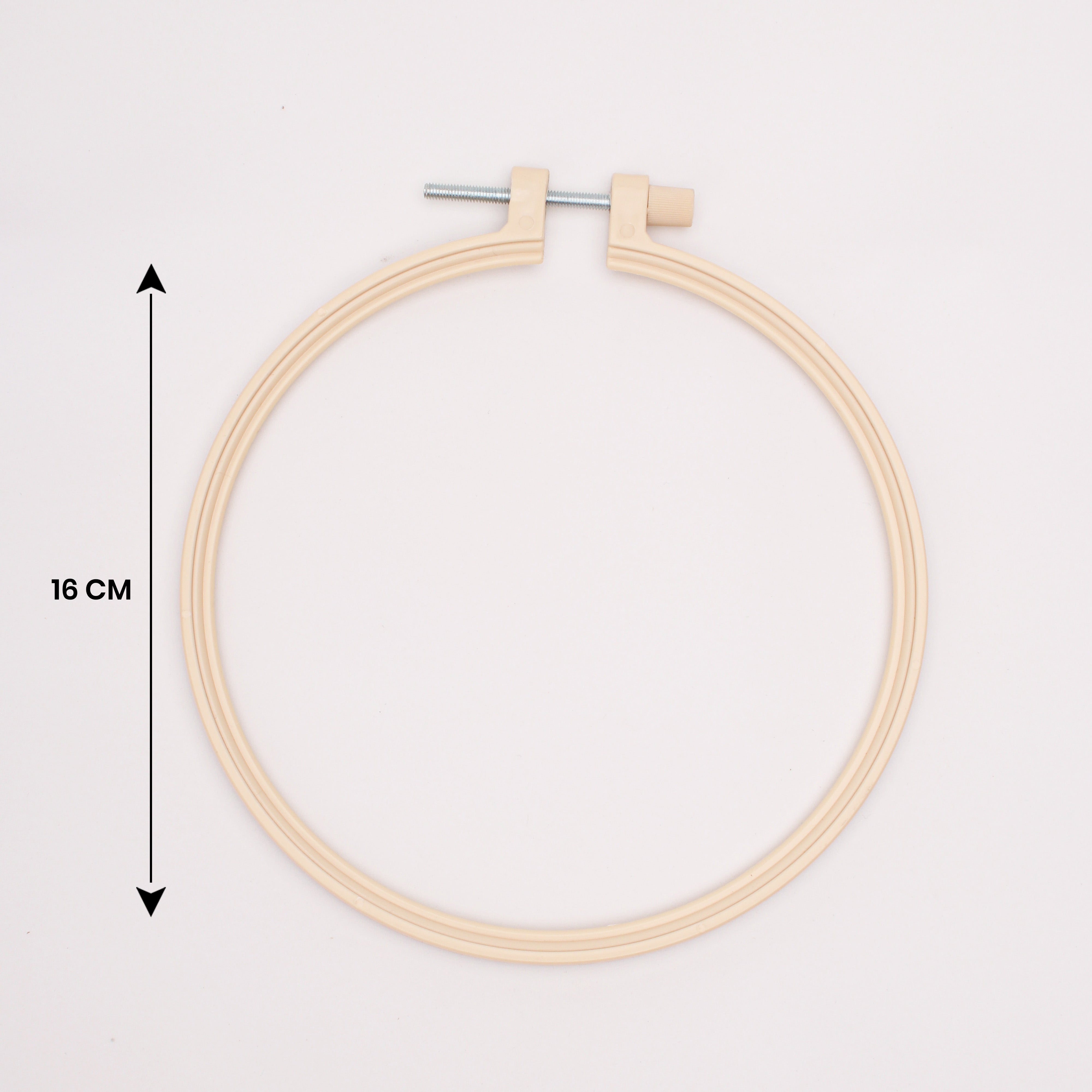 Plastic Embroidery Hoop Round 16cm 1pc