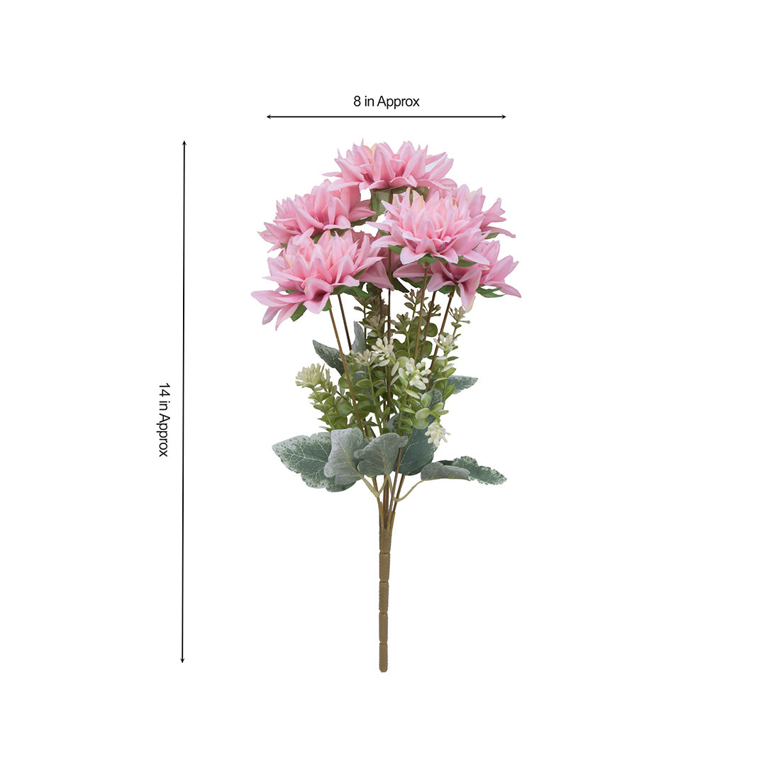 Artificial Flower Dahlia Light Pink 17inch 1Sprig