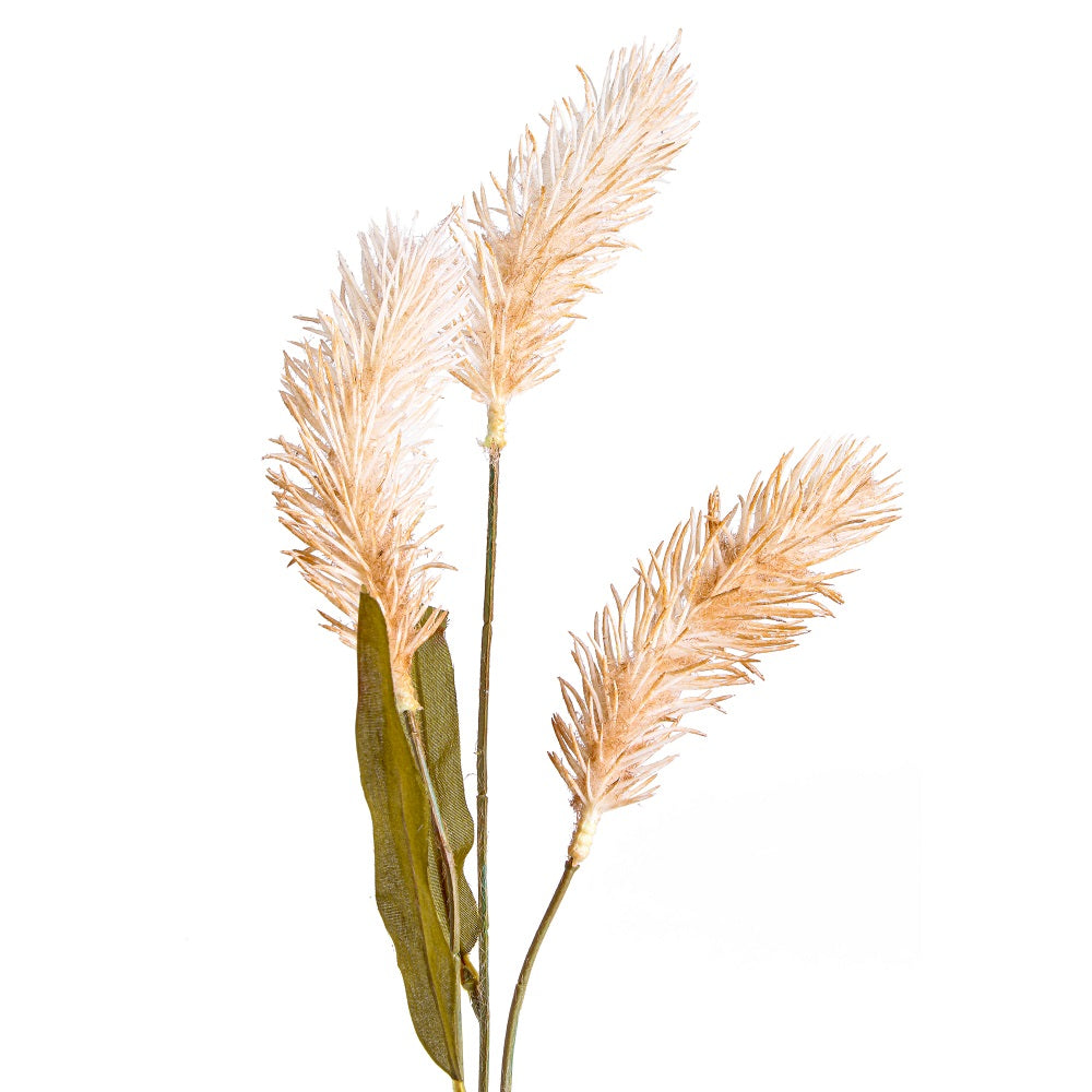 Artificial Flower Reed Grass Muted Yellow 22.5Inch