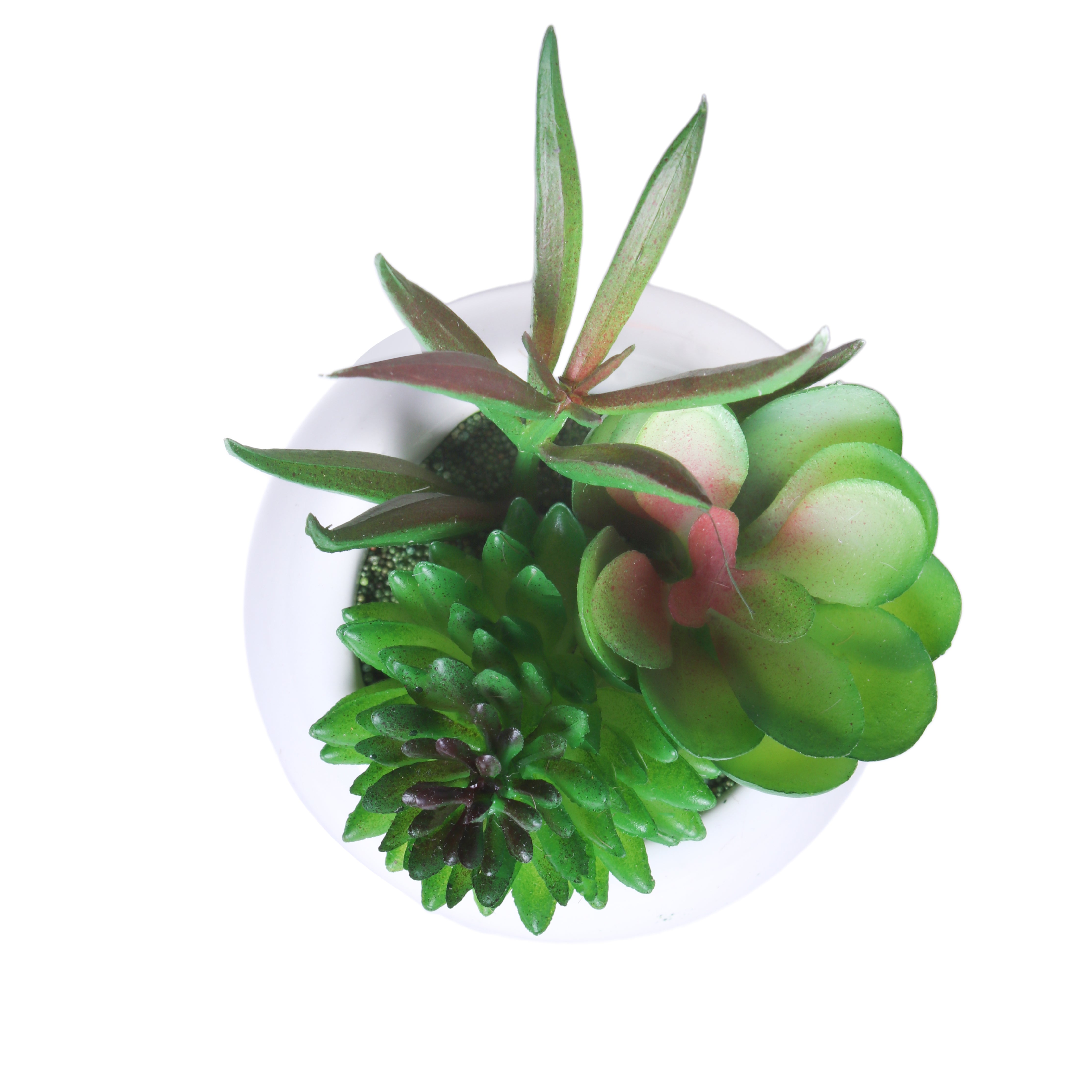 Artificial Flower Succulent Pot Echeveria Emerald 4Inch 1Pot