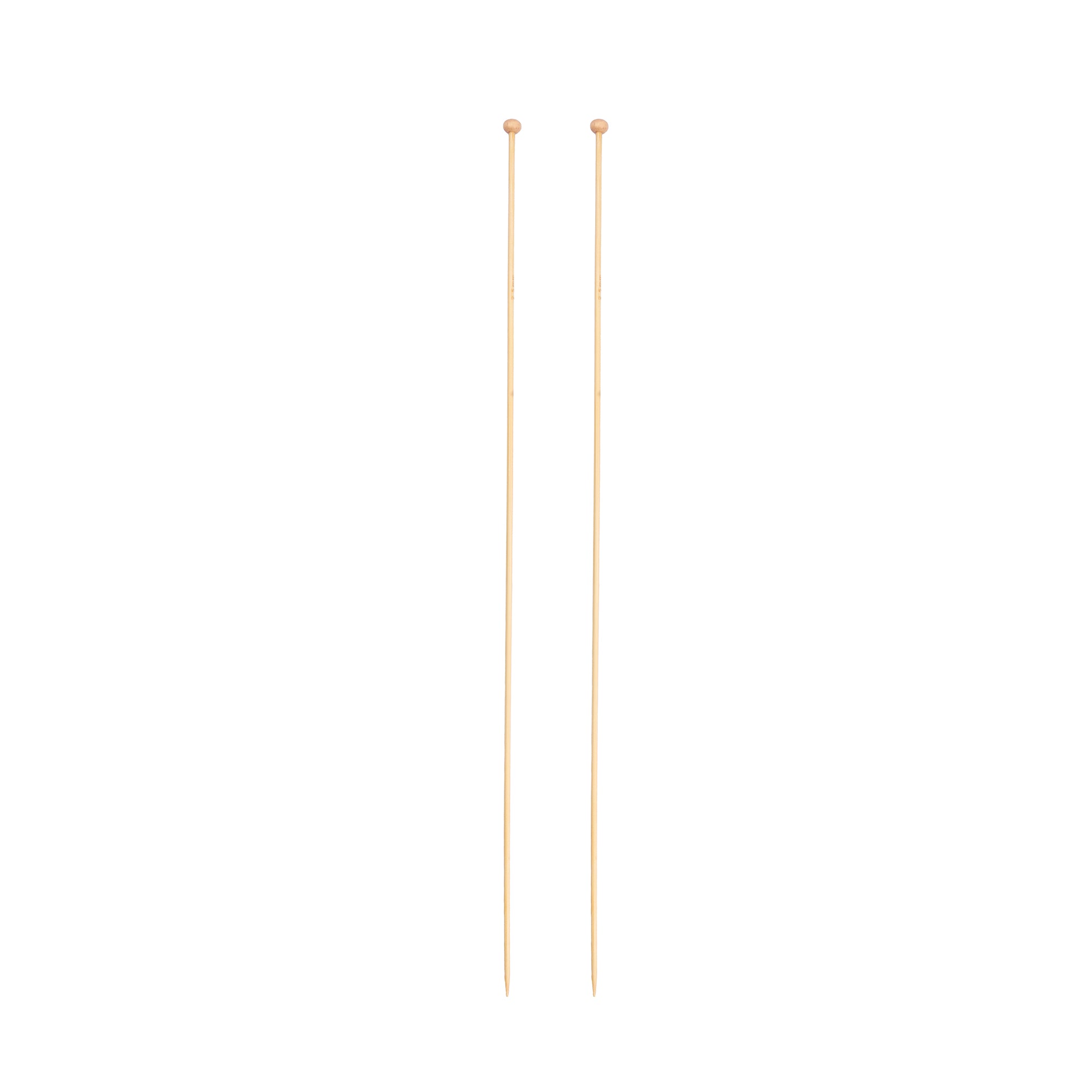 Bamboo Knitting Needles Natural 2.5mm X 35cm 2pc