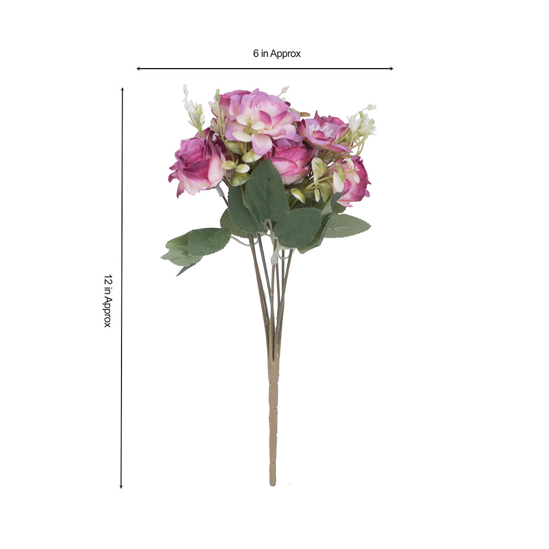 Artificial Flower Bonica Rose Mauve 12inch 1Sprig