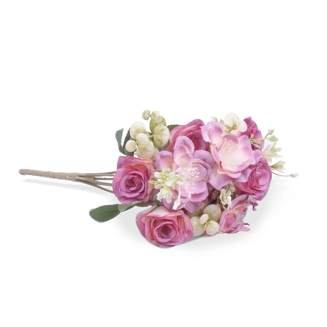 Artificial Flower Bonica Rose Mauve 12inch 1Sprig