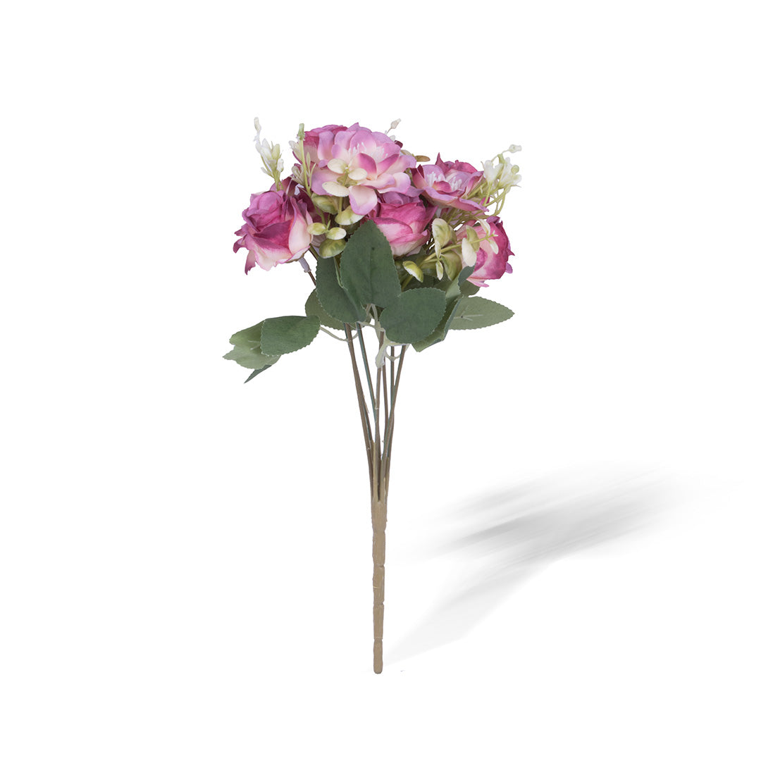 Artificial Flower Bonica Rose Mauve 12inch 1Sprig