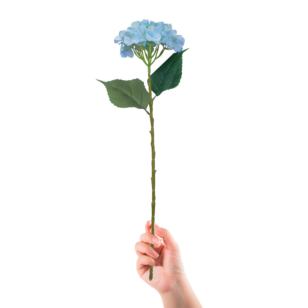 Artificial Flower Hydrangea Sea Blue 24inch 1Stem