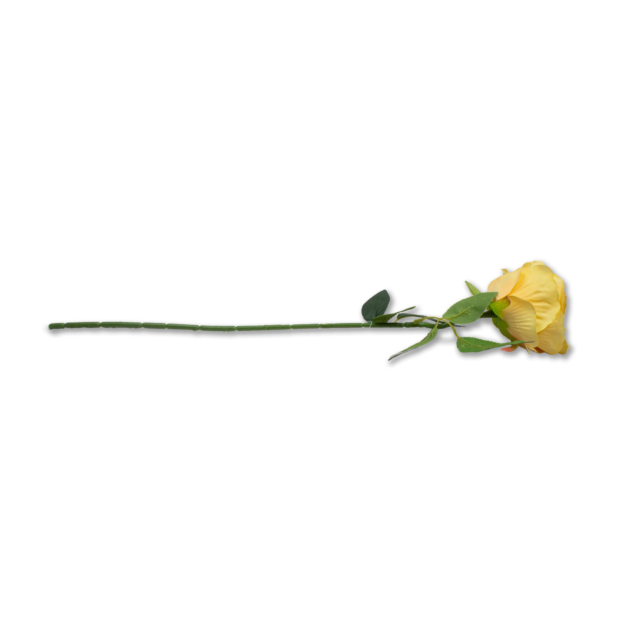 Artificial Flower Rose Light Yellow 20inch 1Stem